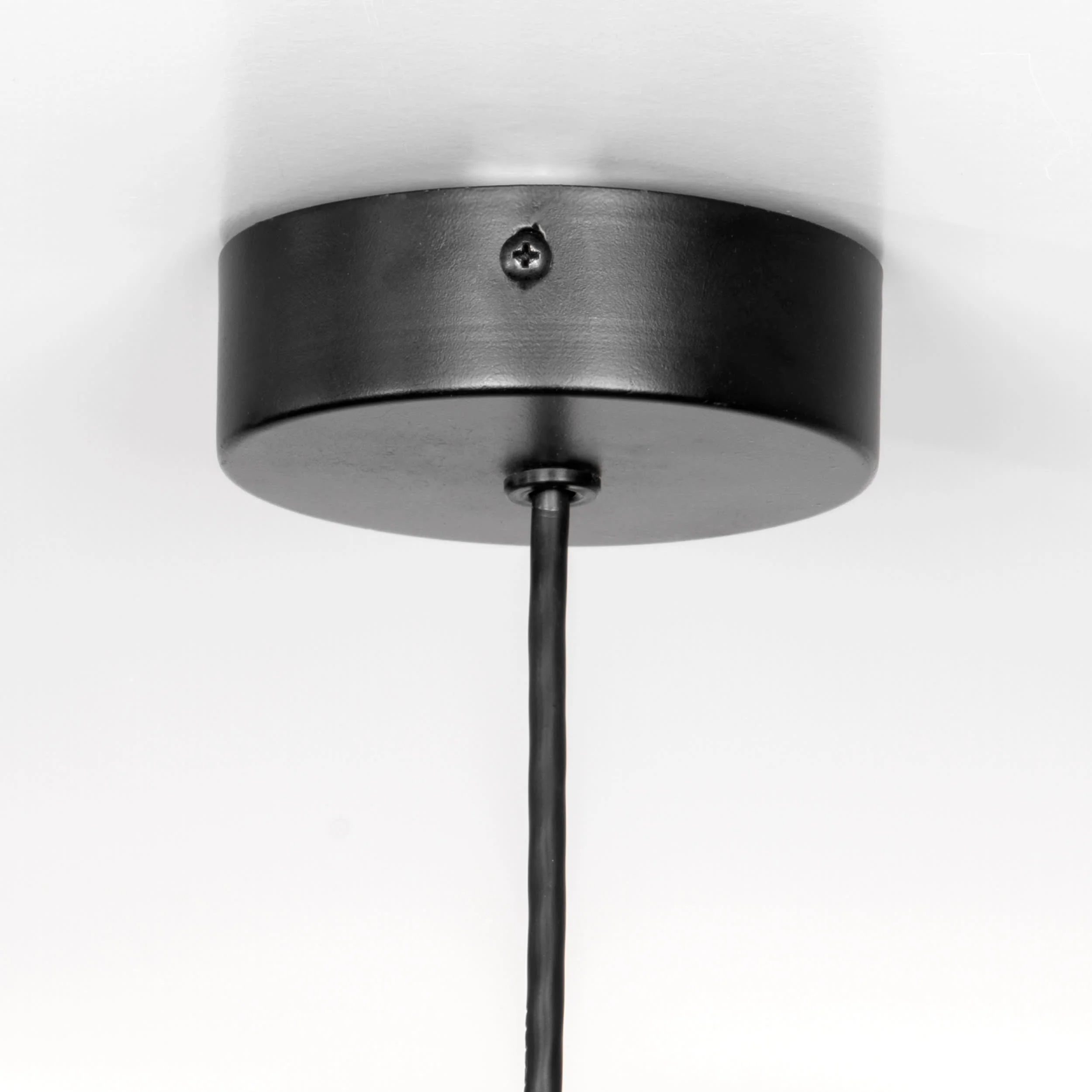 15-inch Rattan Iron Bell Pendant Lamp | Black - Image 3