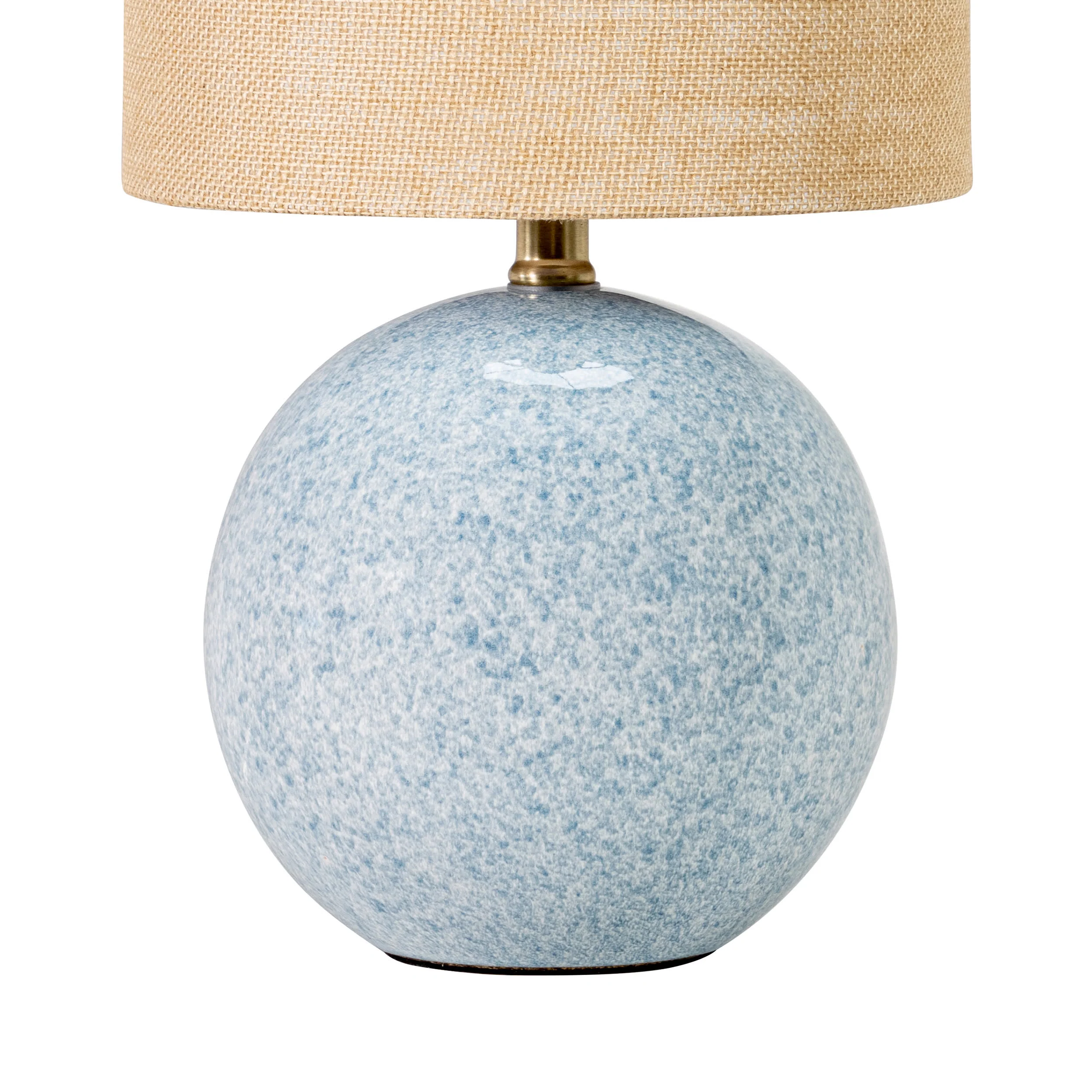 18-inch Ceramic Seaside Dotted Table Lamp | Light Blue - Image 3