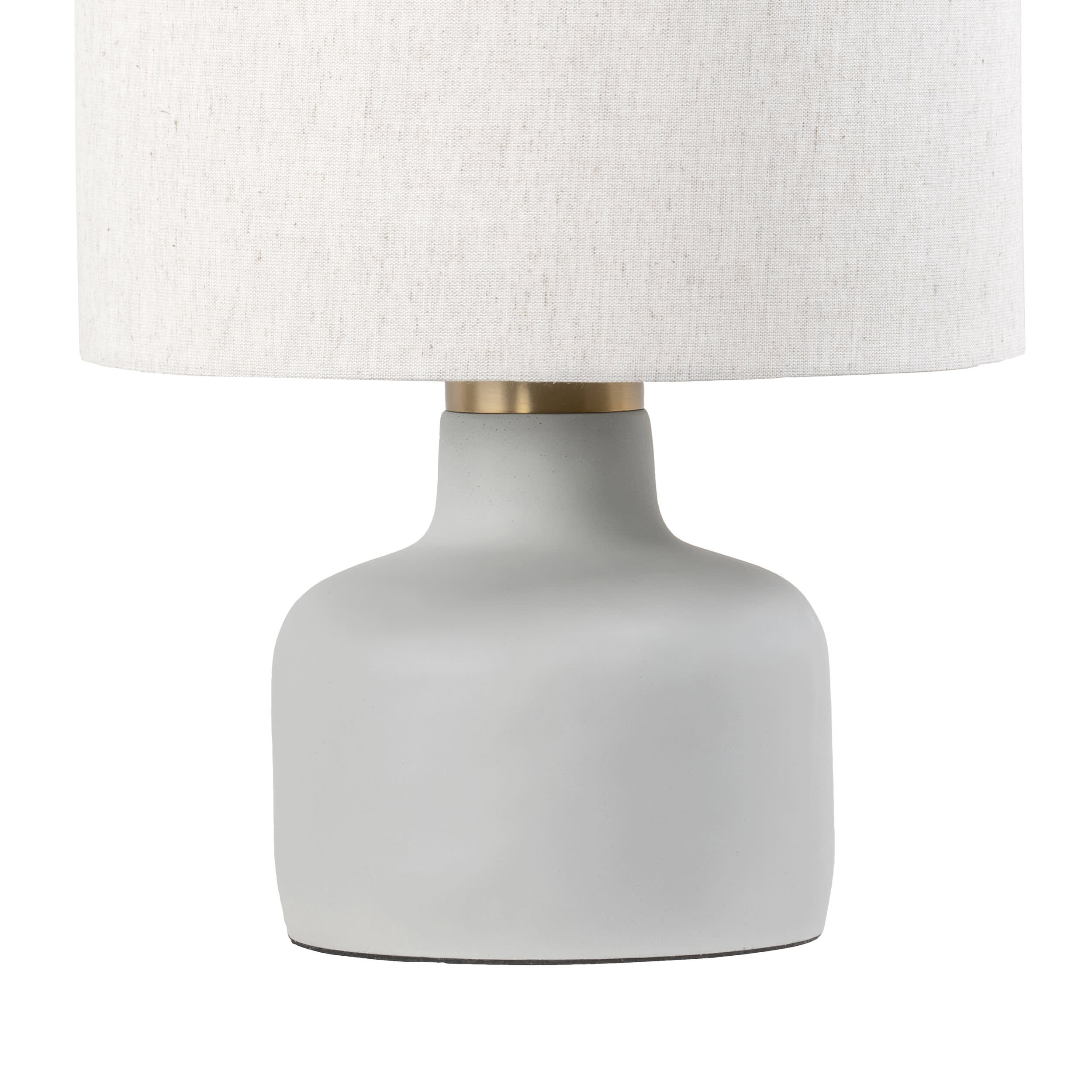 18-inch Concrete Urn Table Lamp | Light Grey - Image 3