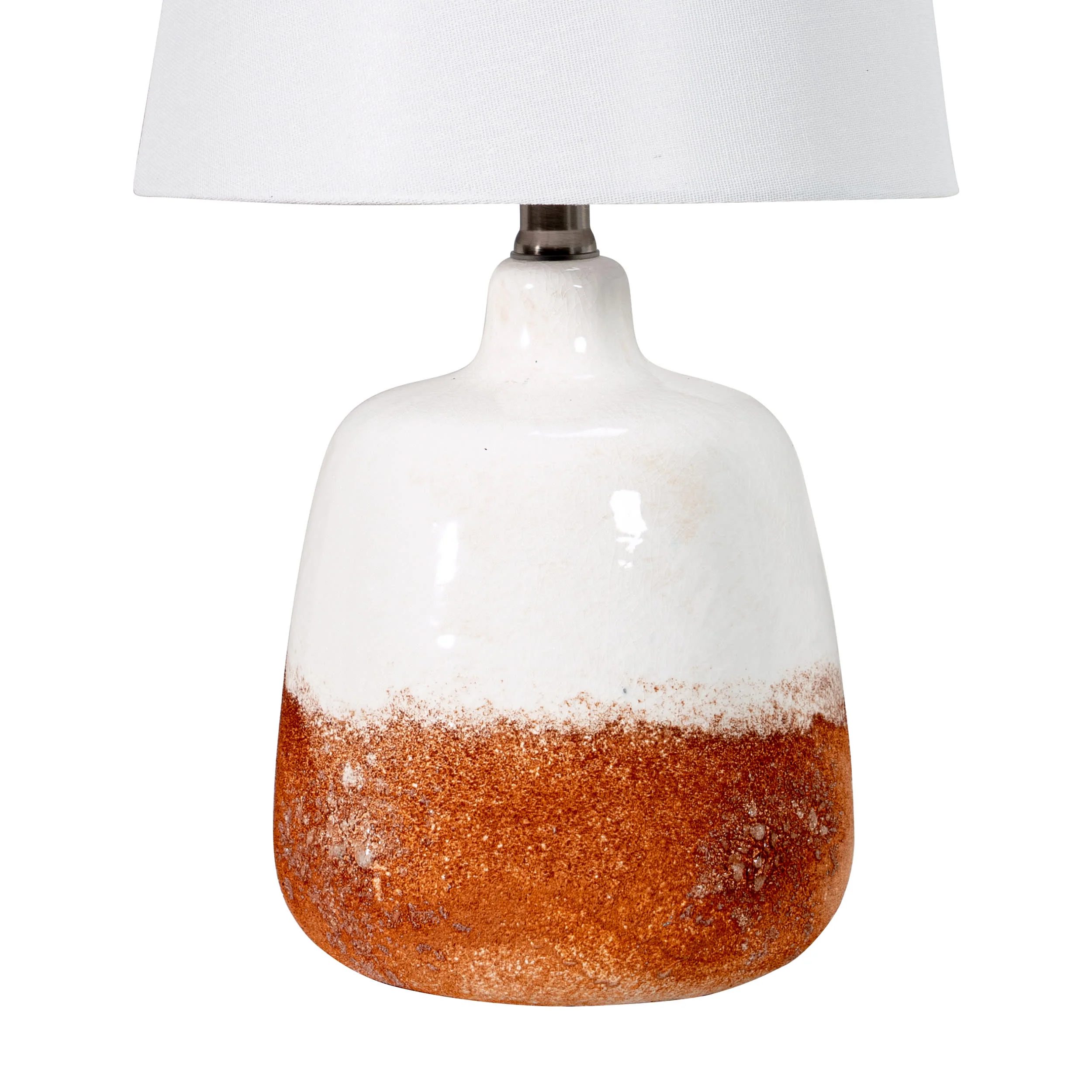18-inch Ombre Ceramic Table Lamp | White - Image 3