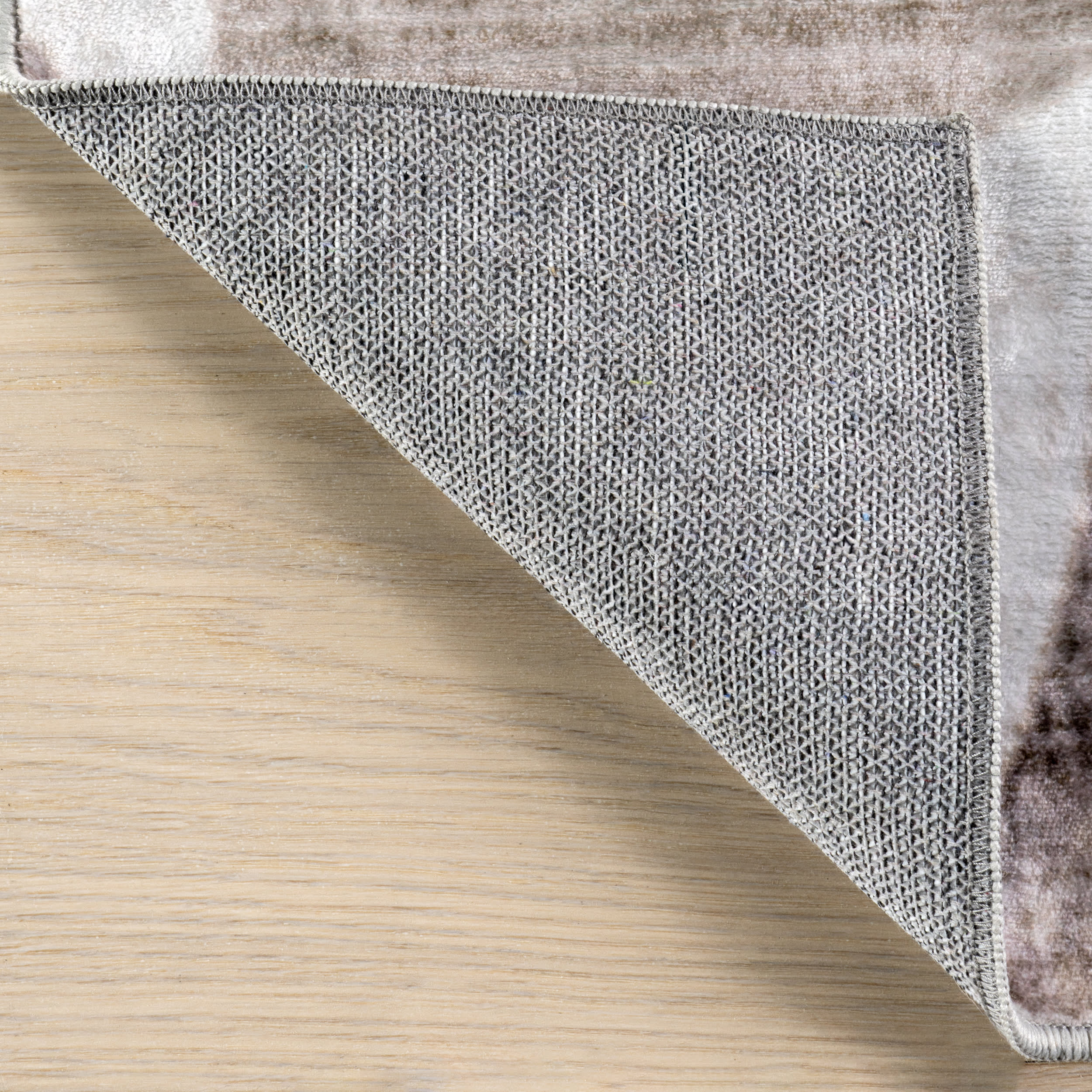 Lyra Abstract Washable Rug | Taupe - Image 7