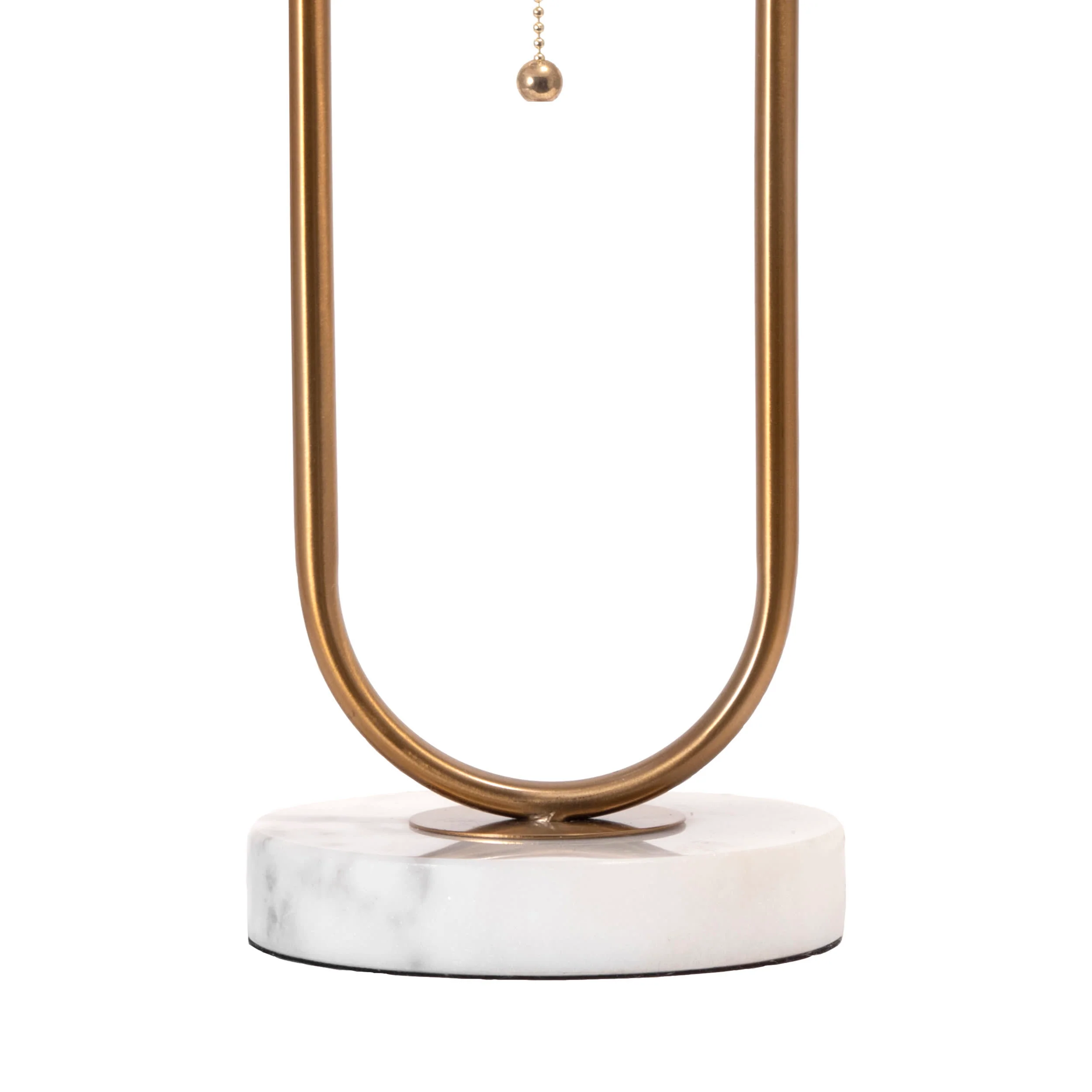 20-inch Oblong Steel Hoop Table Lamp | Gold - Image 3