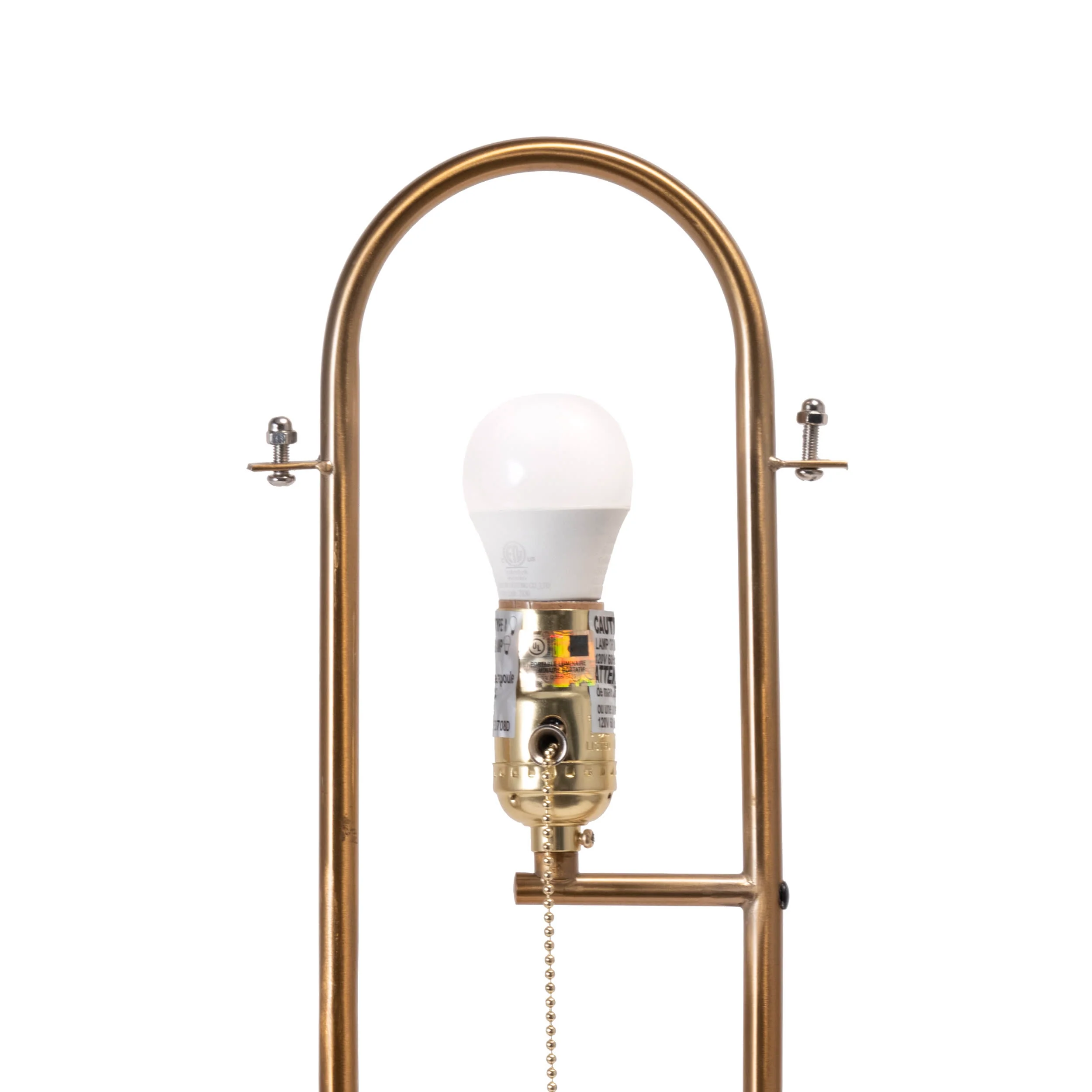 20-inch Oblong Steel Hoop Table Lamp | Gold - Image 5