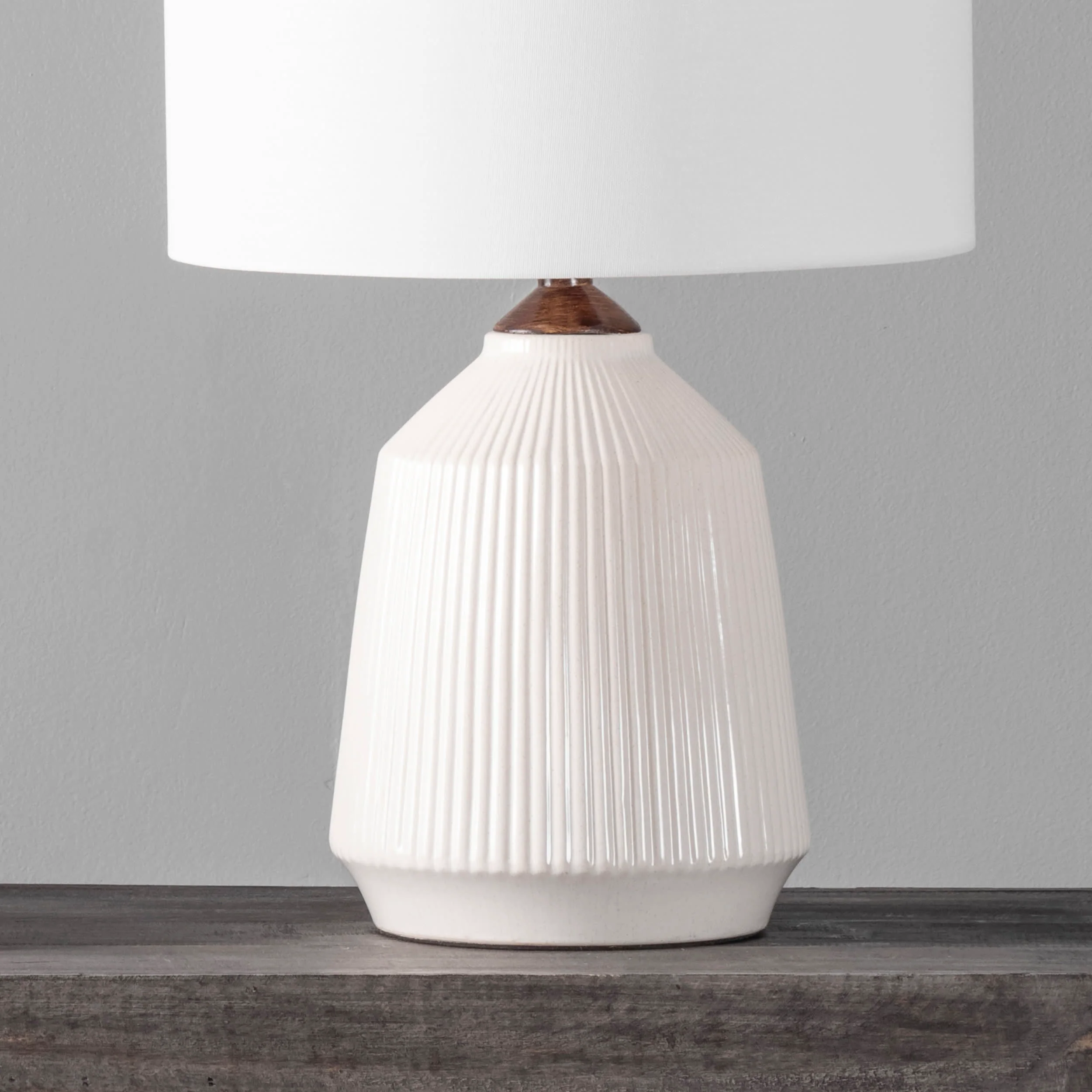 24-inch Bridget Ceramic Table Lamp | Cream - Image 5