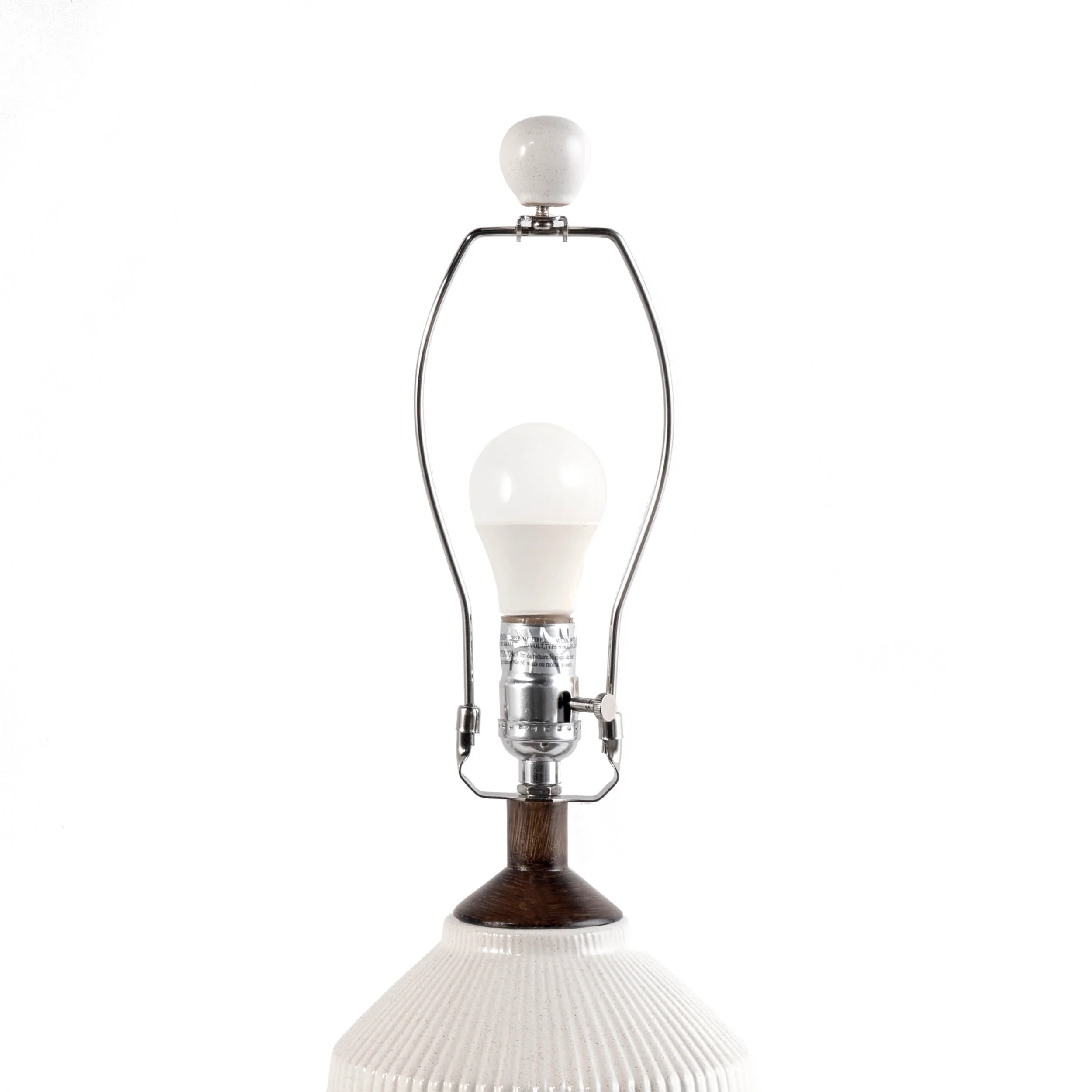 24-inch Bridget Ceramic Table Lamp | Cream - Image 8