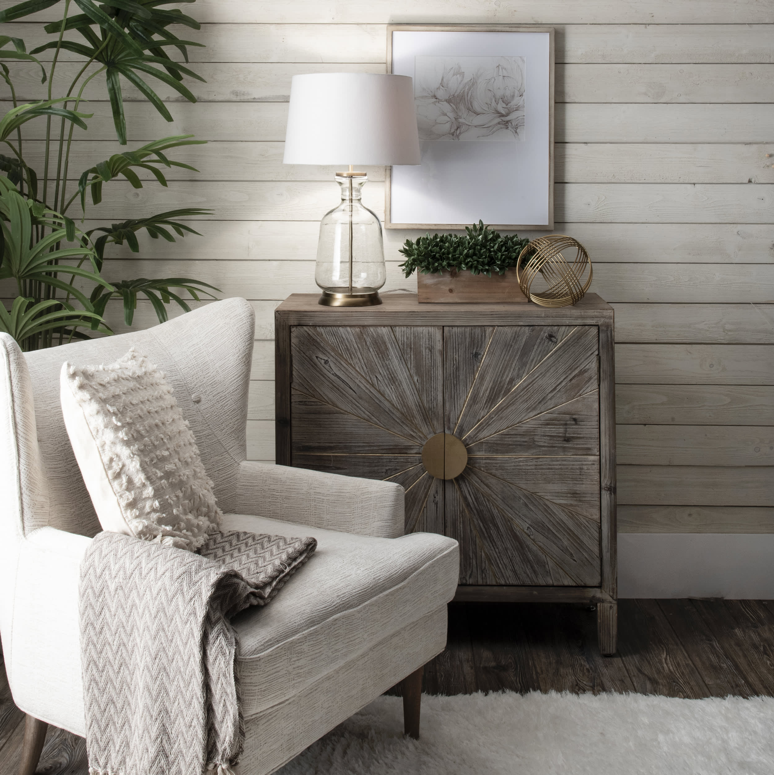 24-Inch Emma Clear Glass Table Lamp | Gold - Image 4