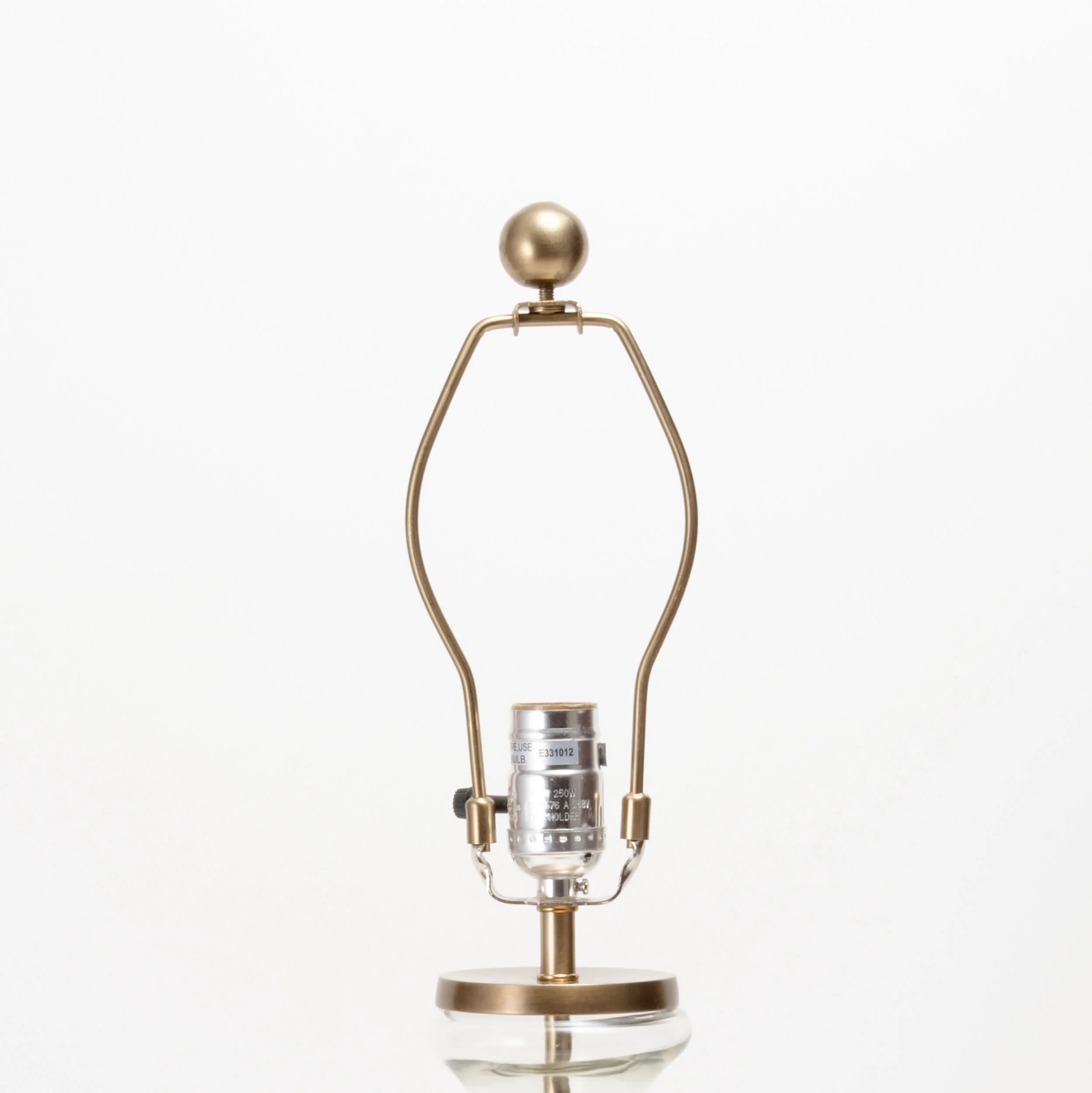 24-Inch Emma Clear Glass Table Lamp | Gold - Image 5