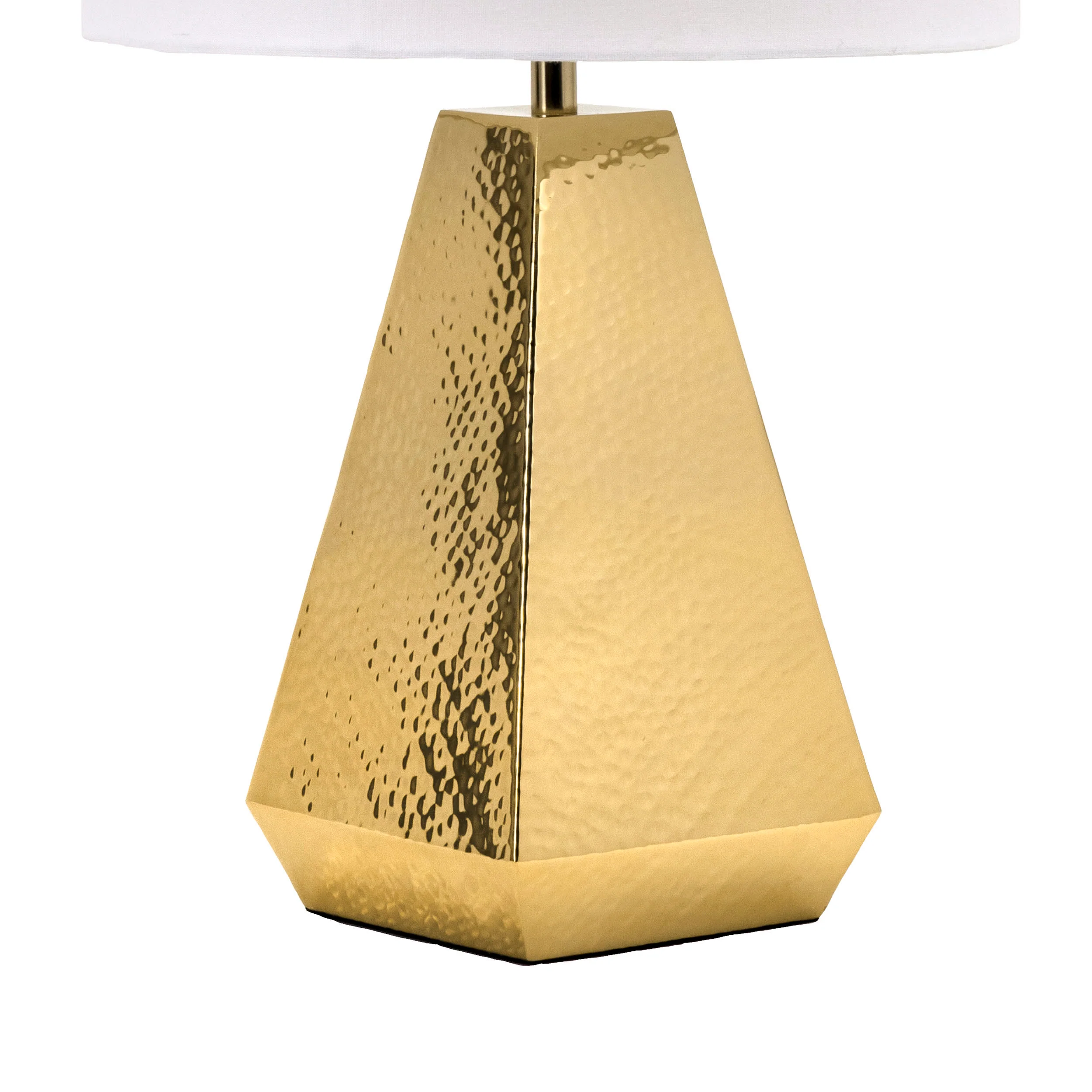 24-inch Recessed Iron Prism Table Lamp | Brass - Image 3