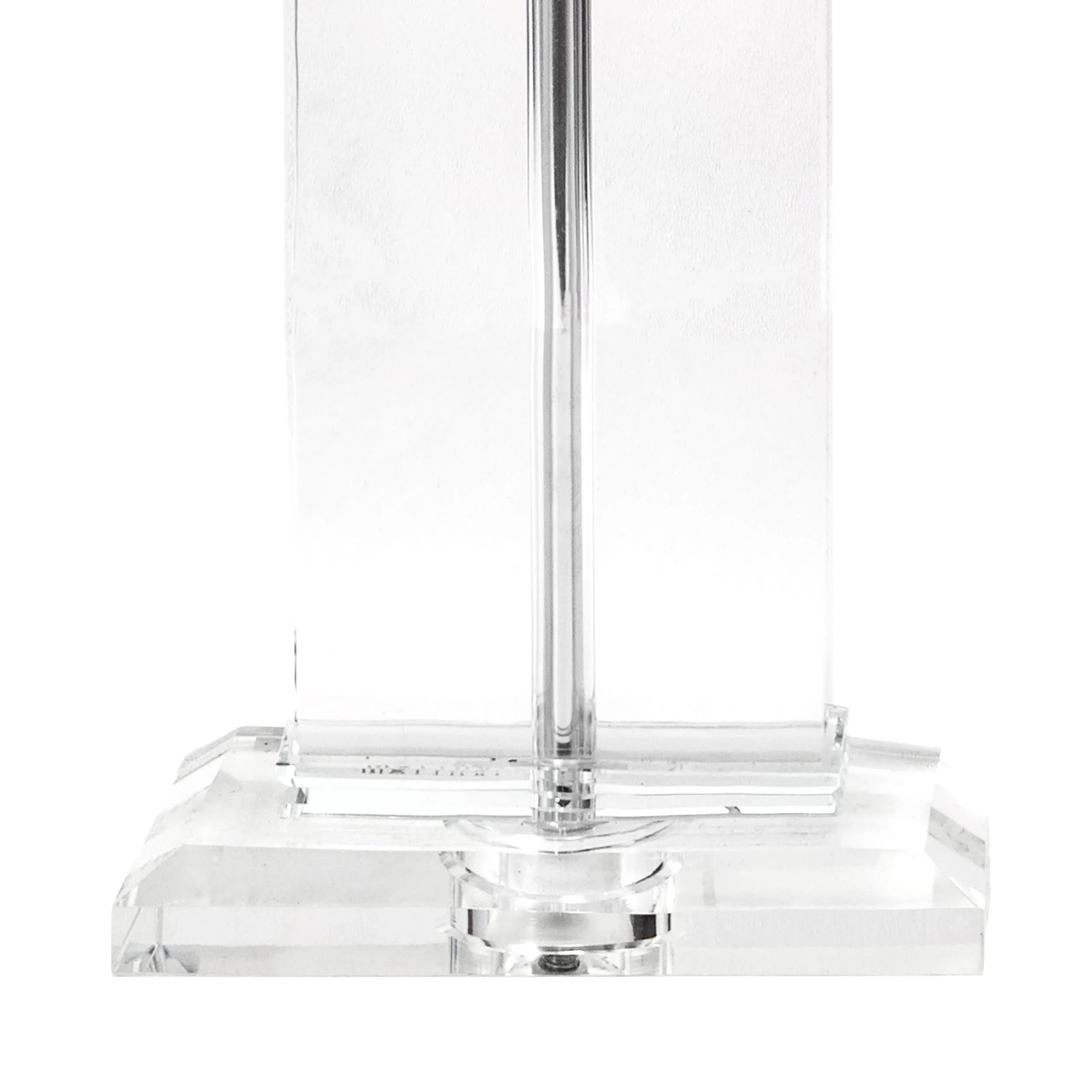 25-inch Helena Crystal Ionic Column Table Lamp | Clear - Image 3