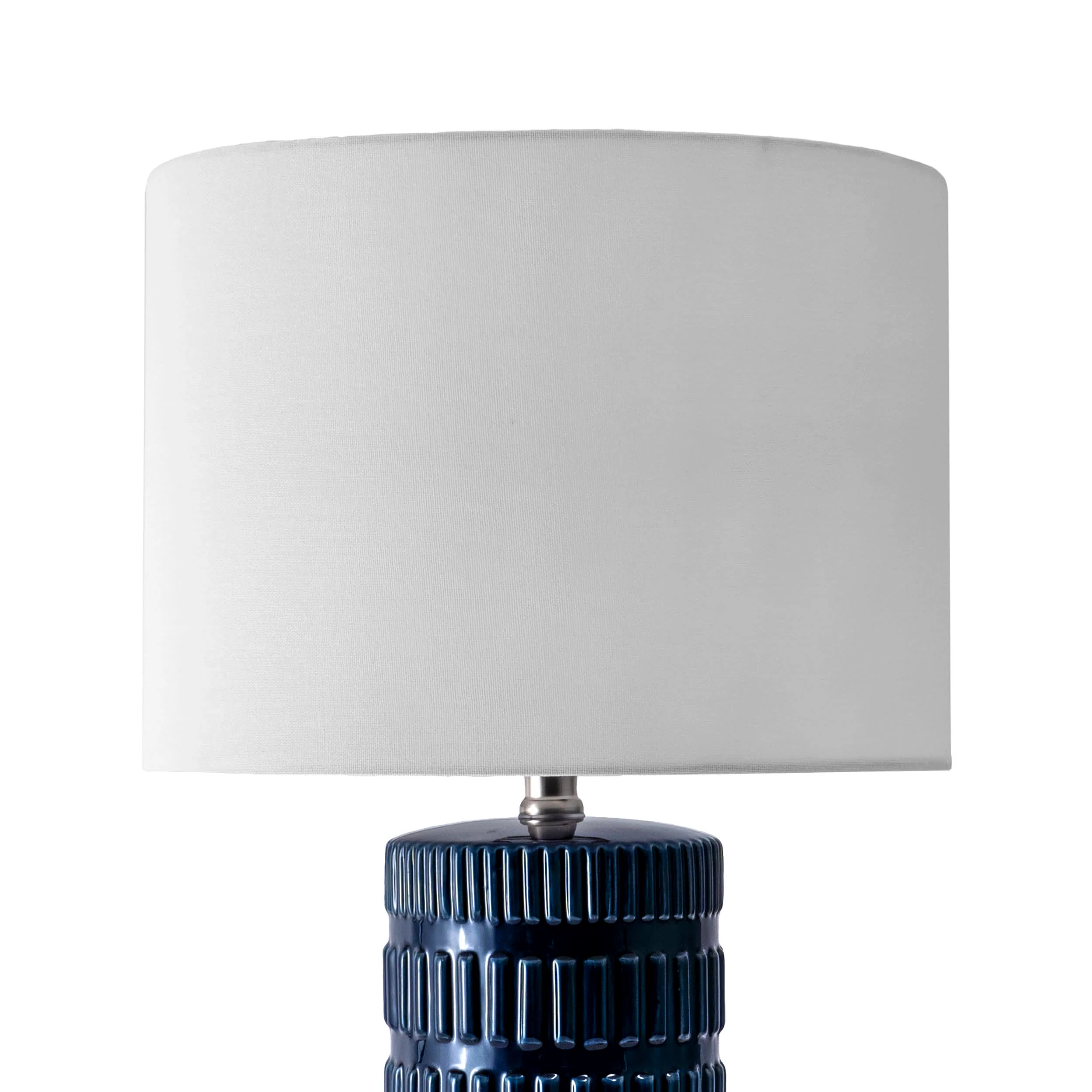 25-inch Tangela Ridged Ceramic Table Lamp | Blue - Image 5