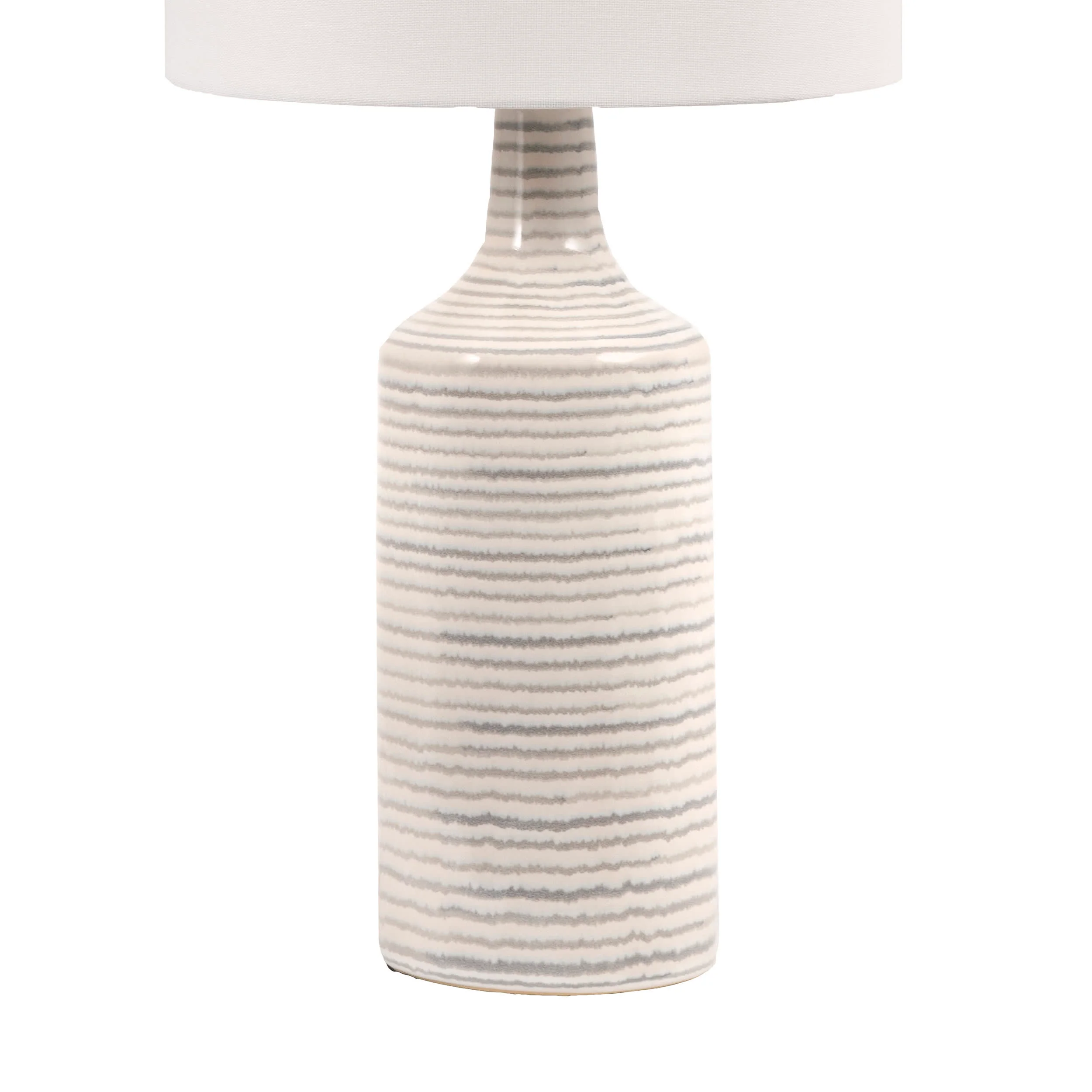 25-inch Theresa Ceramic Table Lamp | Grey - Image 3