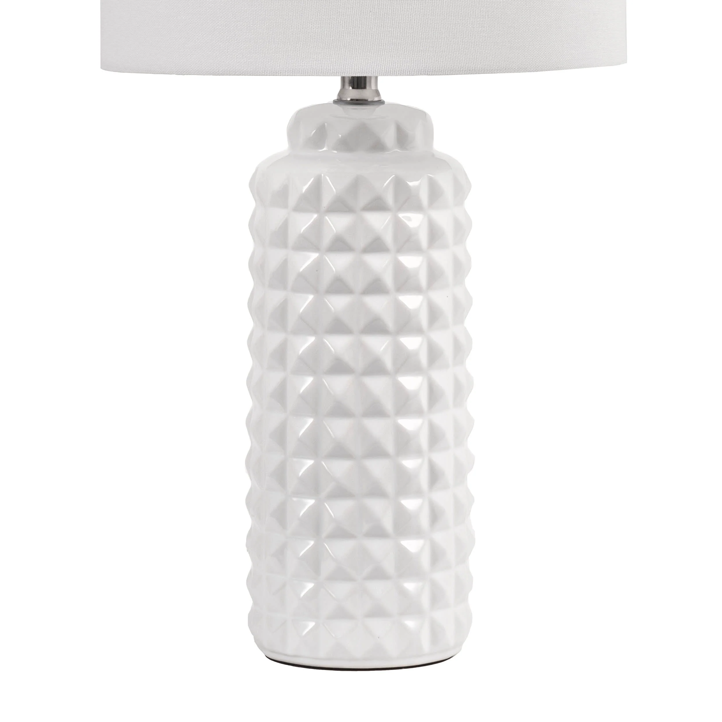 26-Inch Lydia Ceramic Table Lamp | White - Image 3
