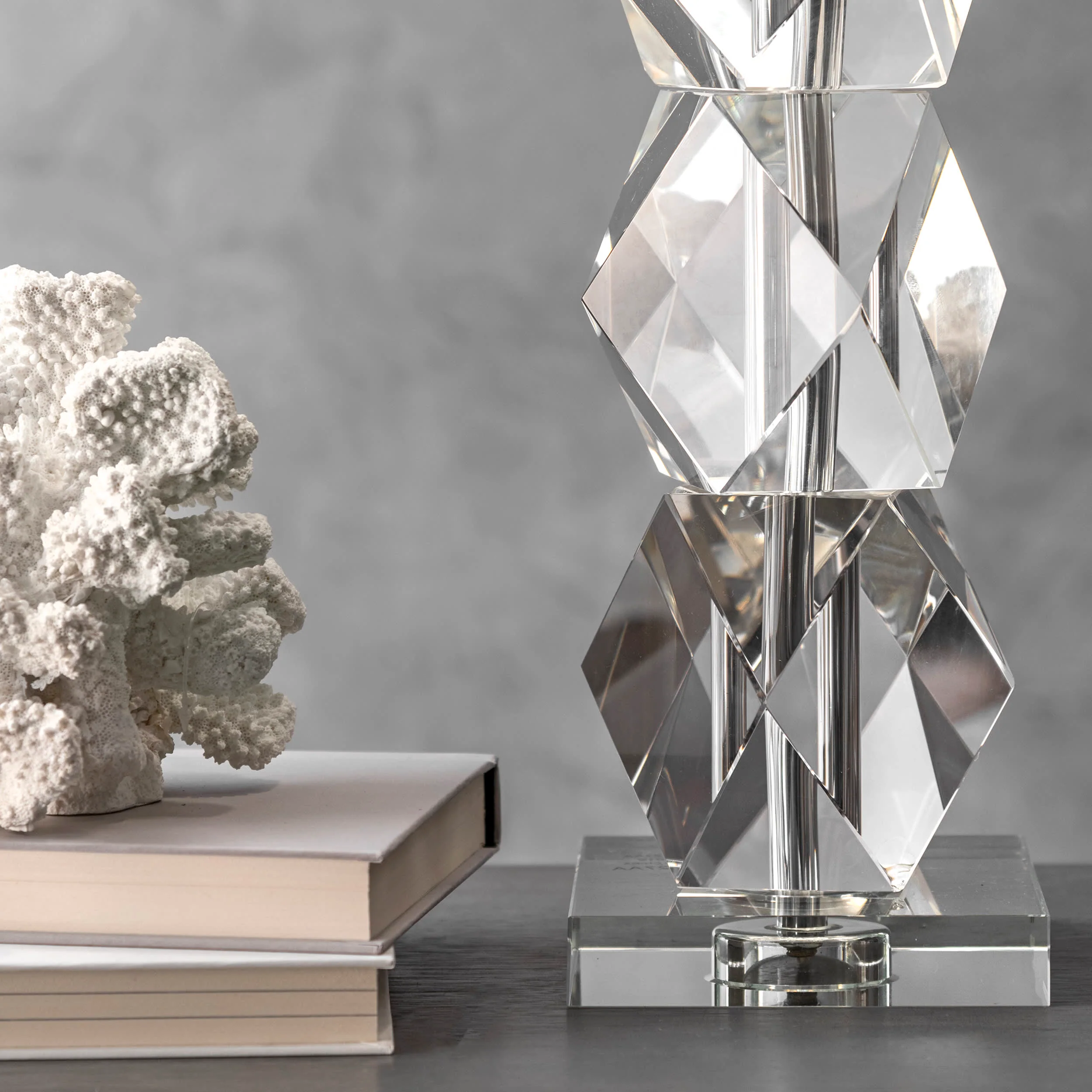 27-inch Crystal on the Rocks Table Lamp | Clear - Image 3