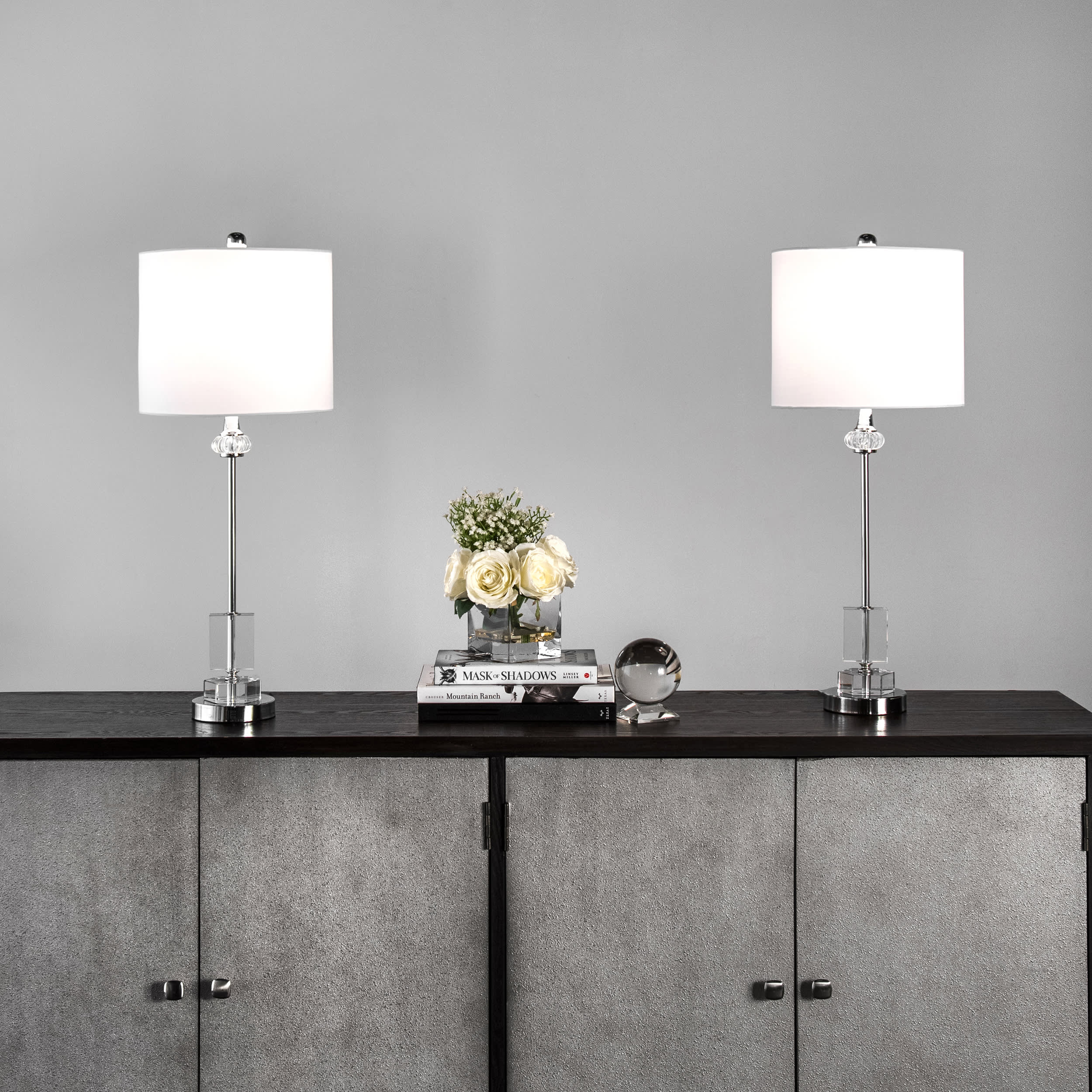 28-inch Crystal Spectre Pole Table Lamp | Clear - Image 2