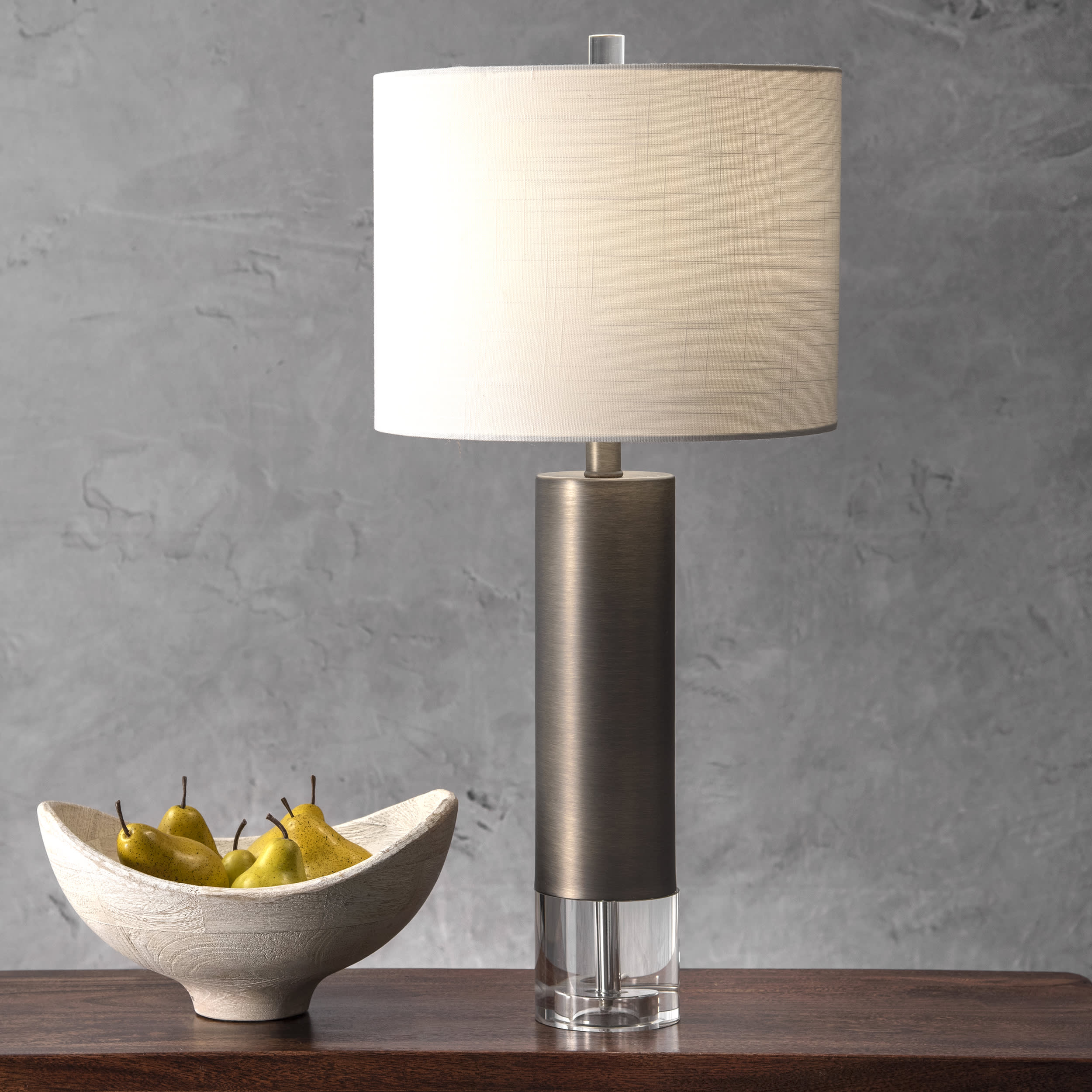28-inch Frank Modern Iron Table Lamp | Grey - Image 2