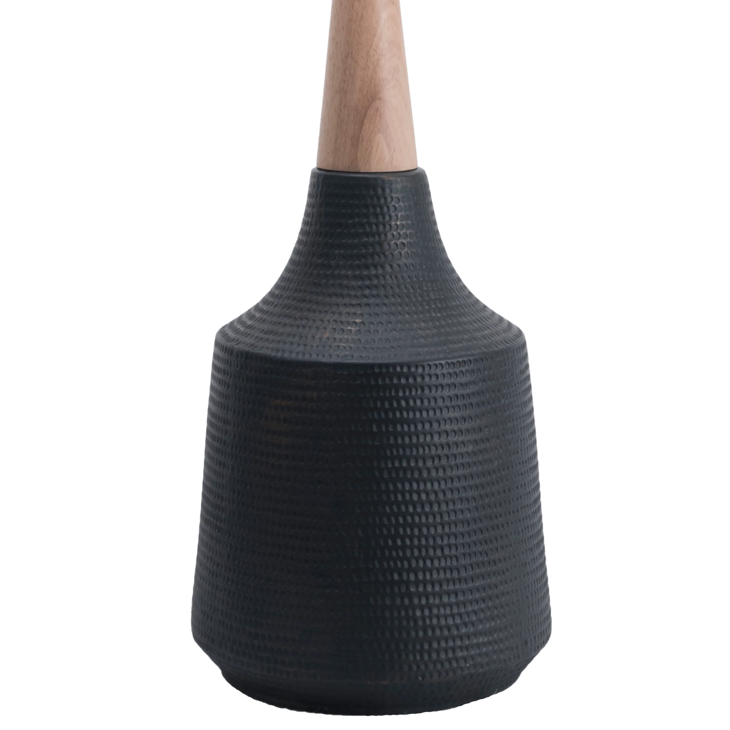 28-inch Jenna Ceramic Table Lamp | Black - Image 3