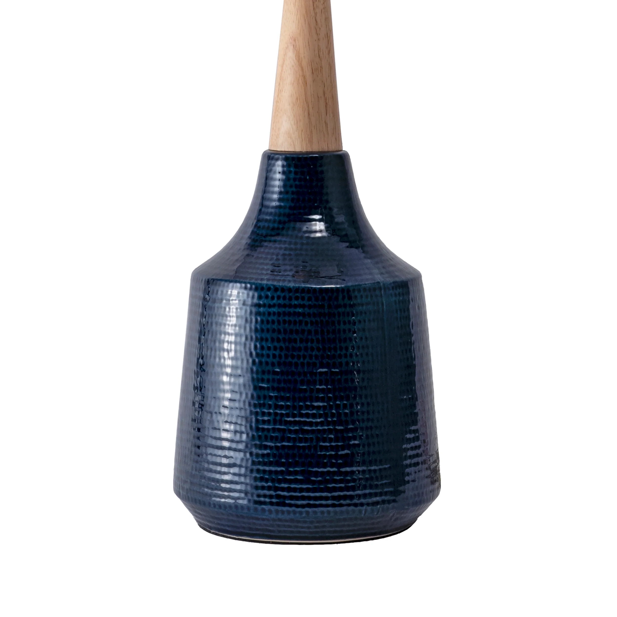 28-inch Jenna Ceramic Table Lamp | Navy - Image 3