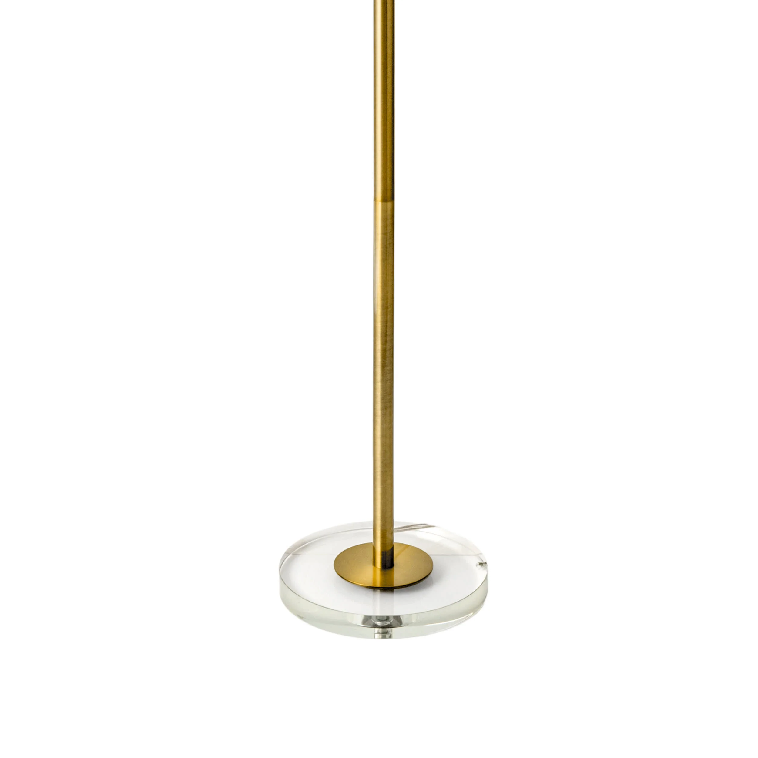60-inch Metal Industrial Staff Floor Lamp | Brass - Image 3