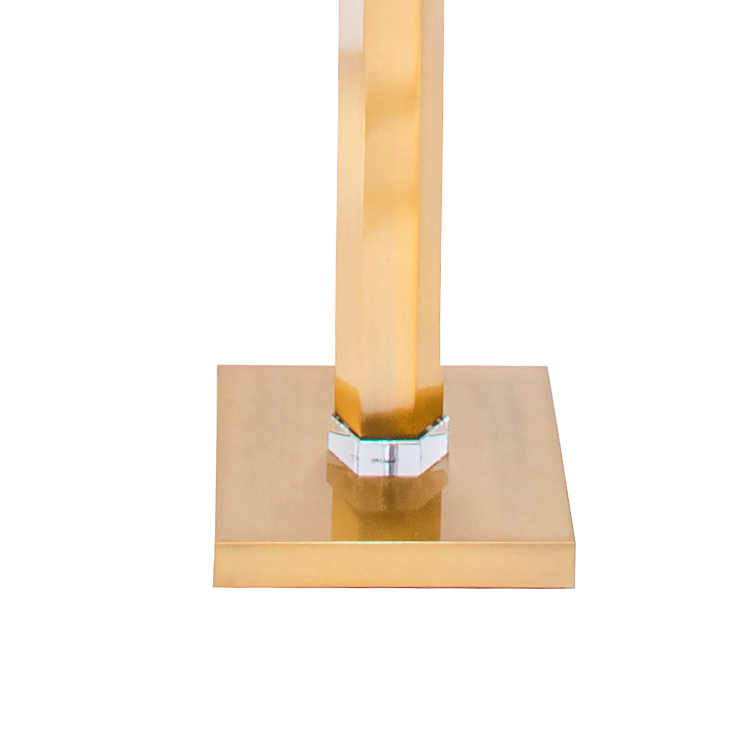 60-inch Metal Ombre Obelisk Floor Lamp | Brass - Image 3