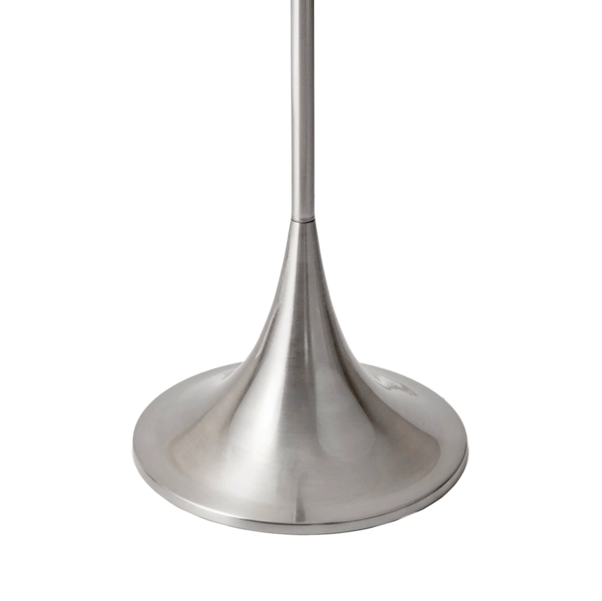 64-inch Metal Staff Pole Floor Lamp | Silver - Image 3