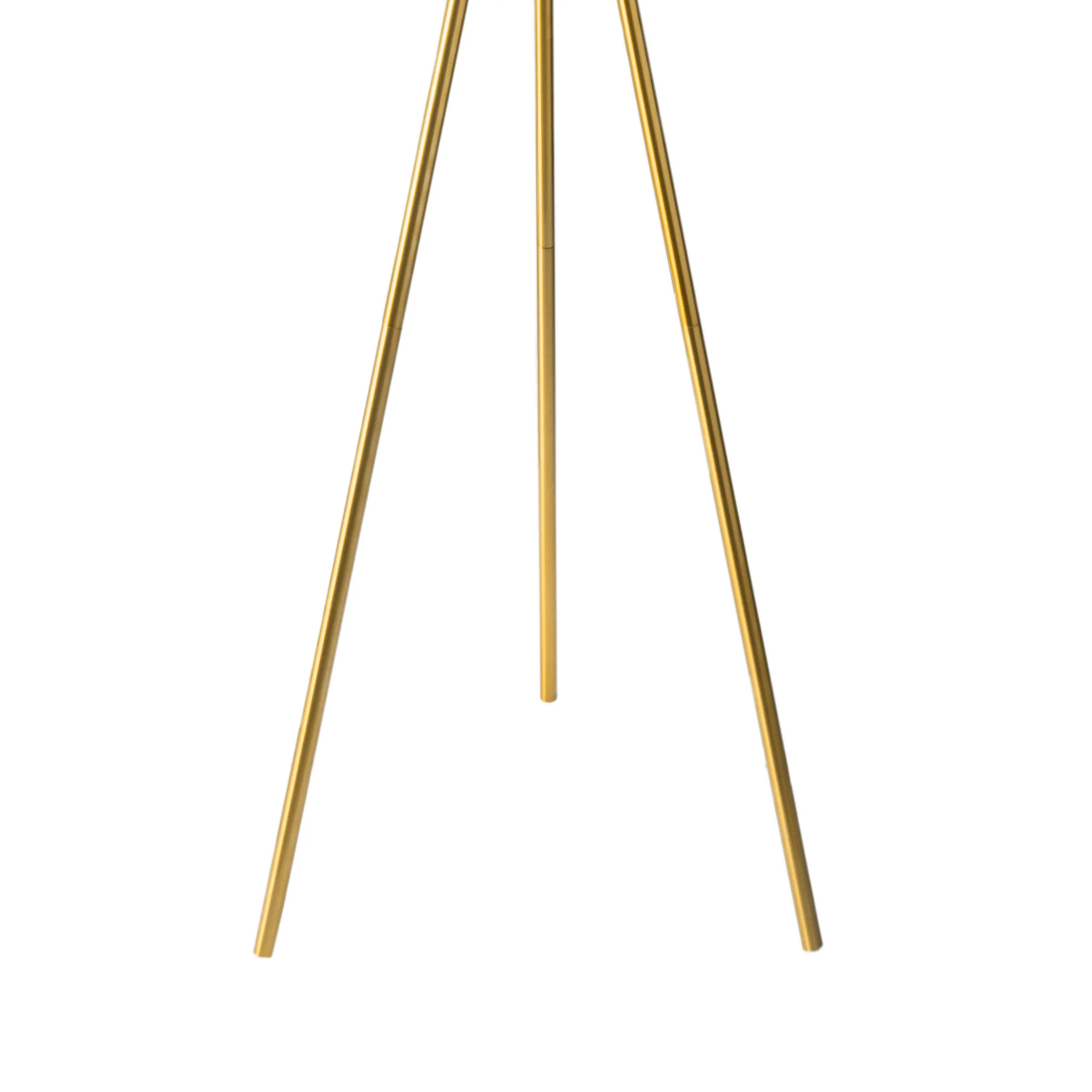 66-inch Simple Metal Tripod Floor Lamp | Gold - Image 3