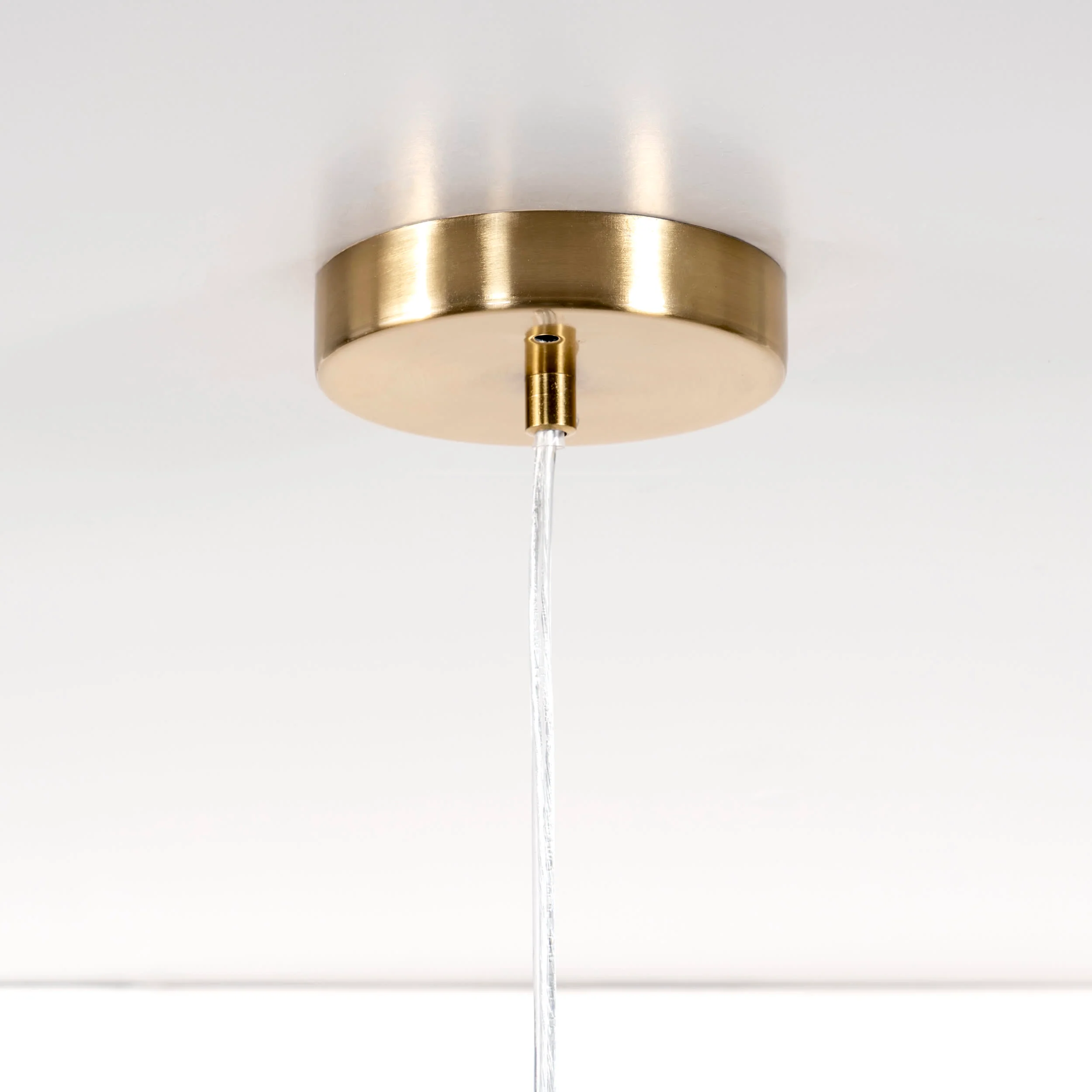 87-inch Glass Steel Tinted Pendant Lamp | Gold - Image 3