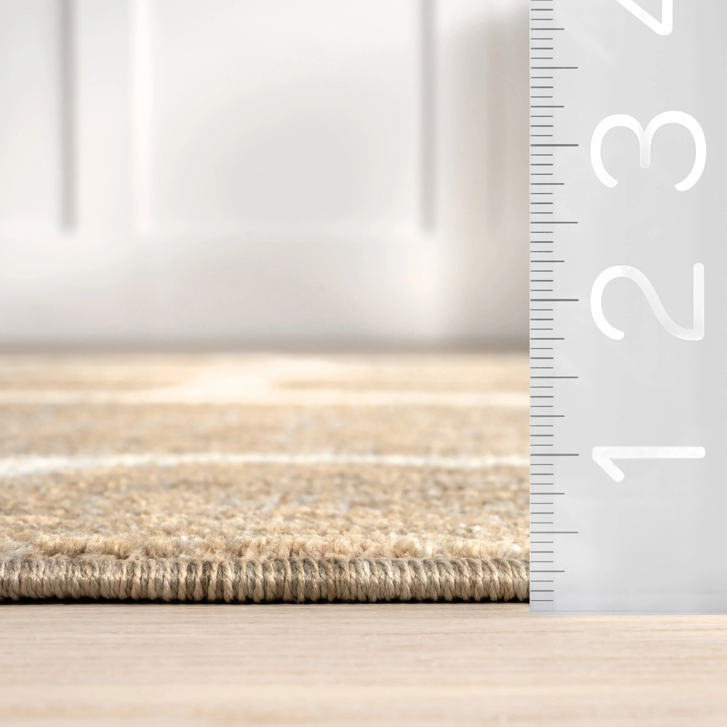 Aadhya Modern Geometric Area Rug | Light Brown - Image 5