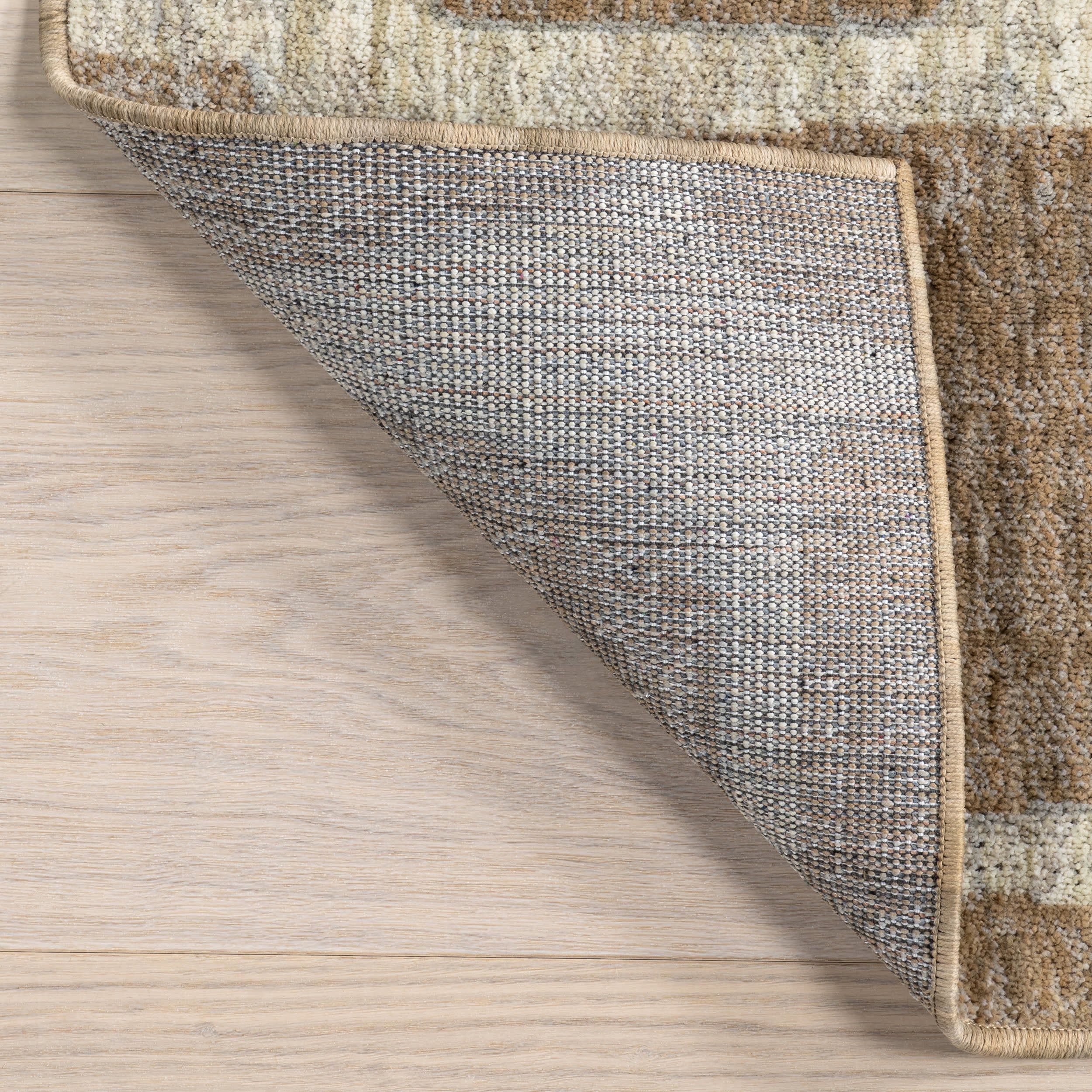 Aadhya Modern Geometric Area Rug | Light Brown - Image 6