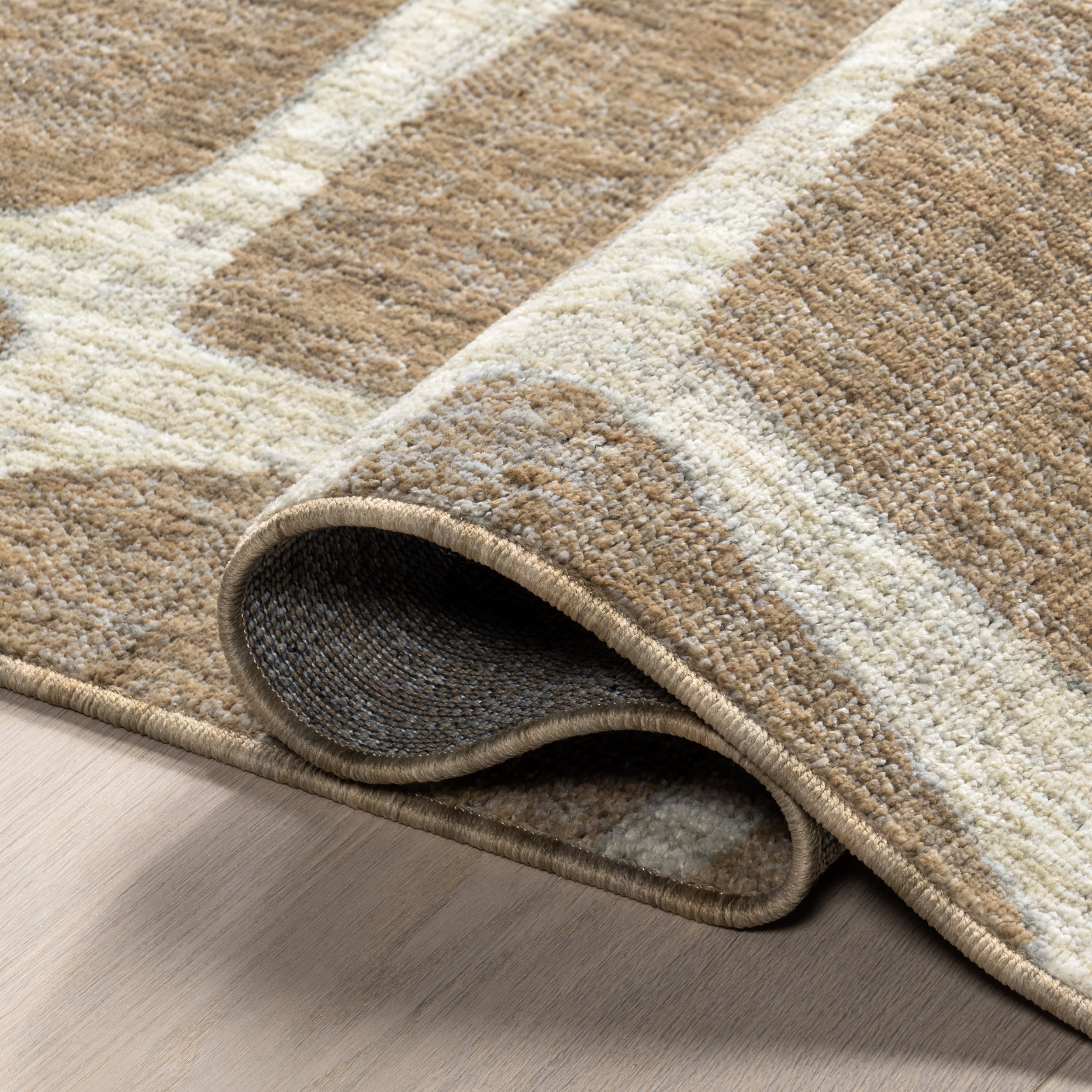 Aadhya Modern Geometric Area Rug | Light Brown - Image 8