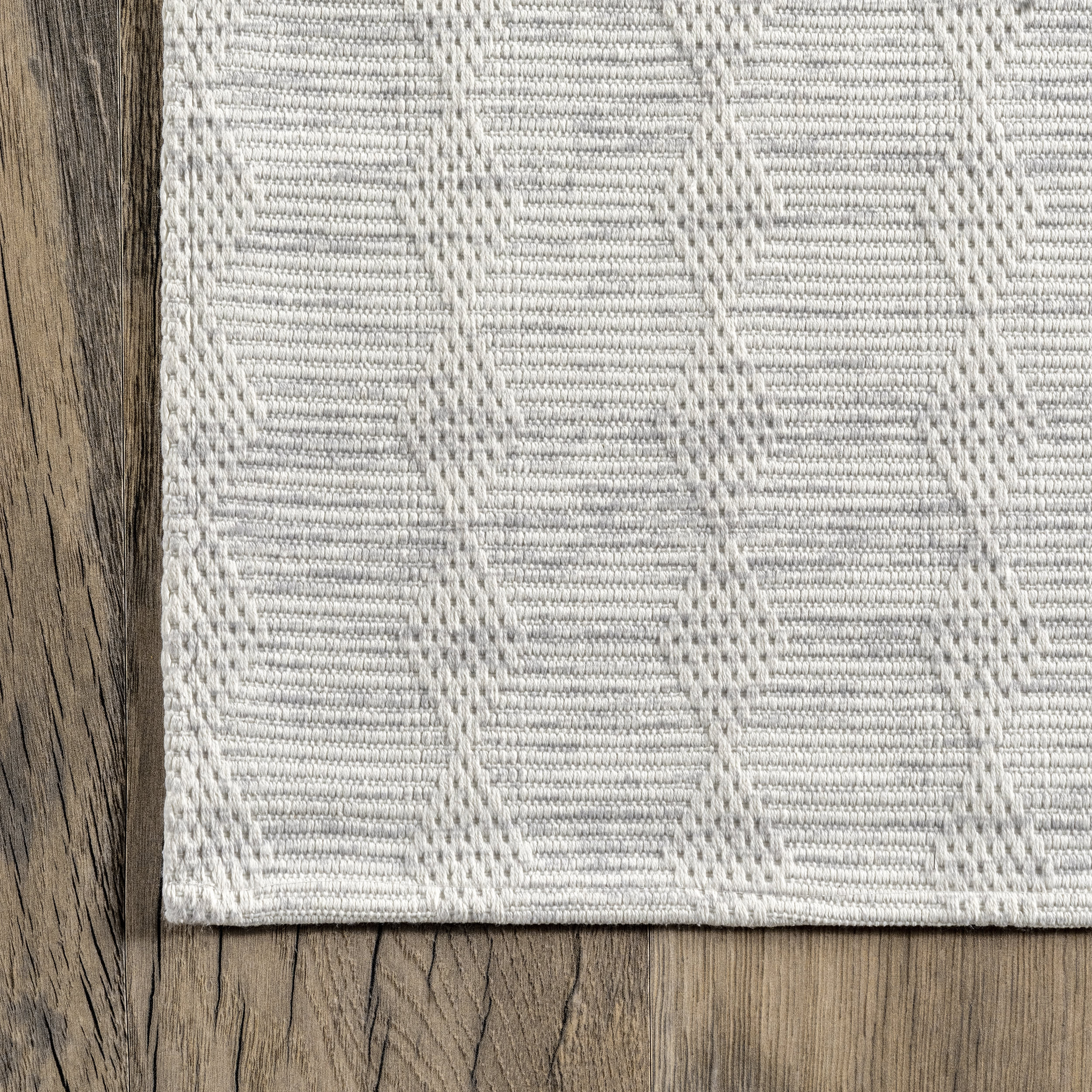 Abby Washable Geometric Rug | Ivory - Image 3
