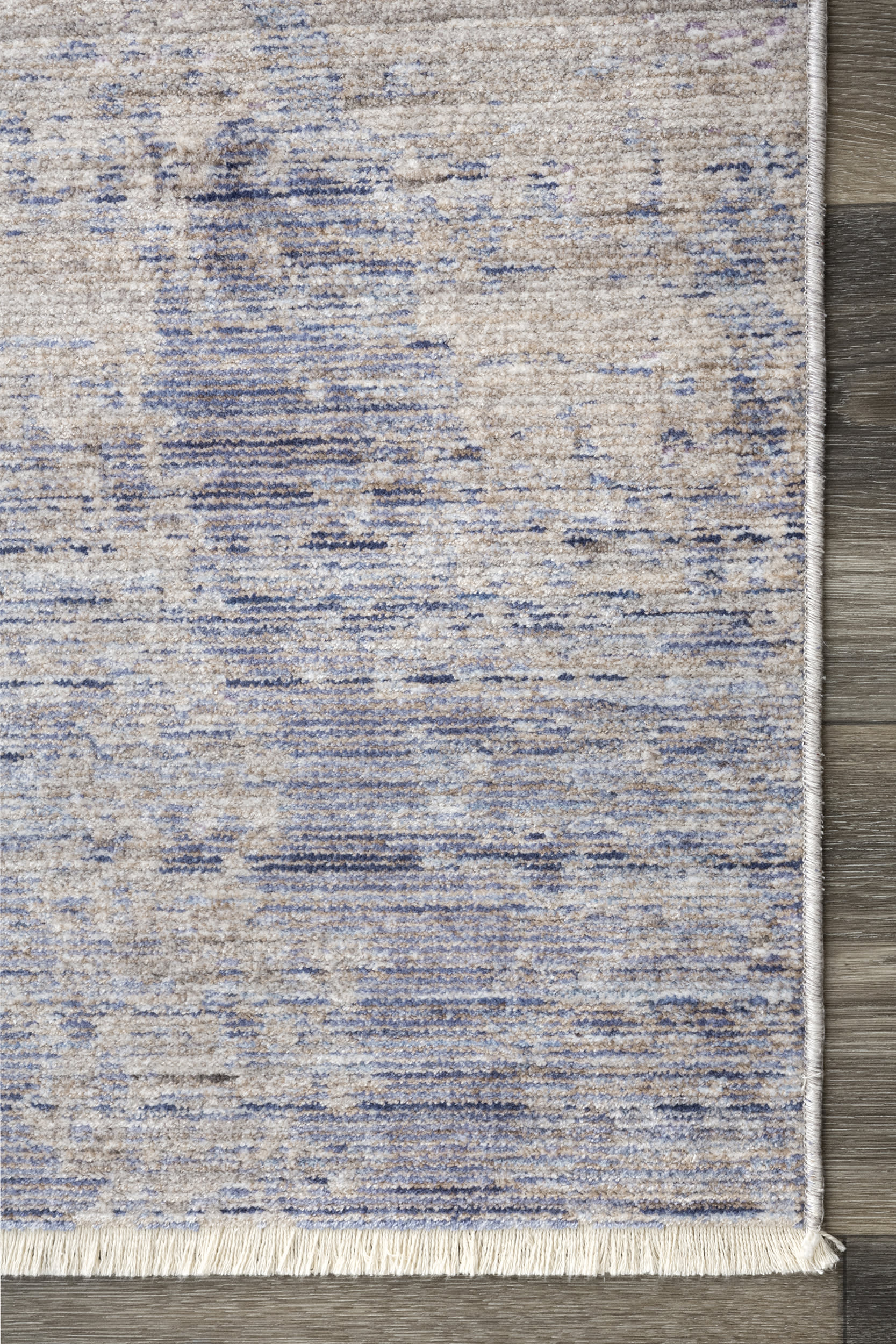 Abstract Dream Fringe Rug | Silver - Image 3