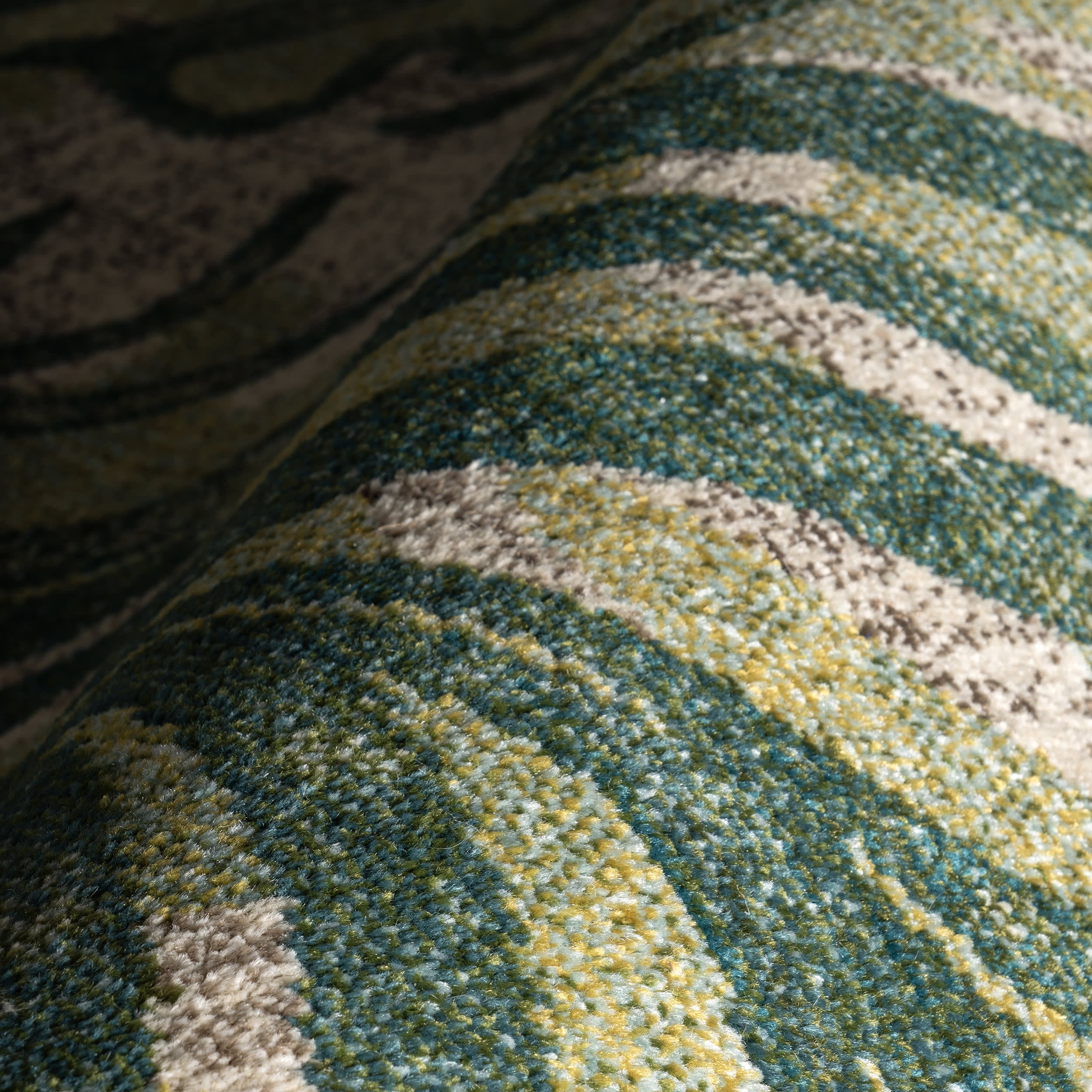 Abstract Floral Rug | Green - Image 3