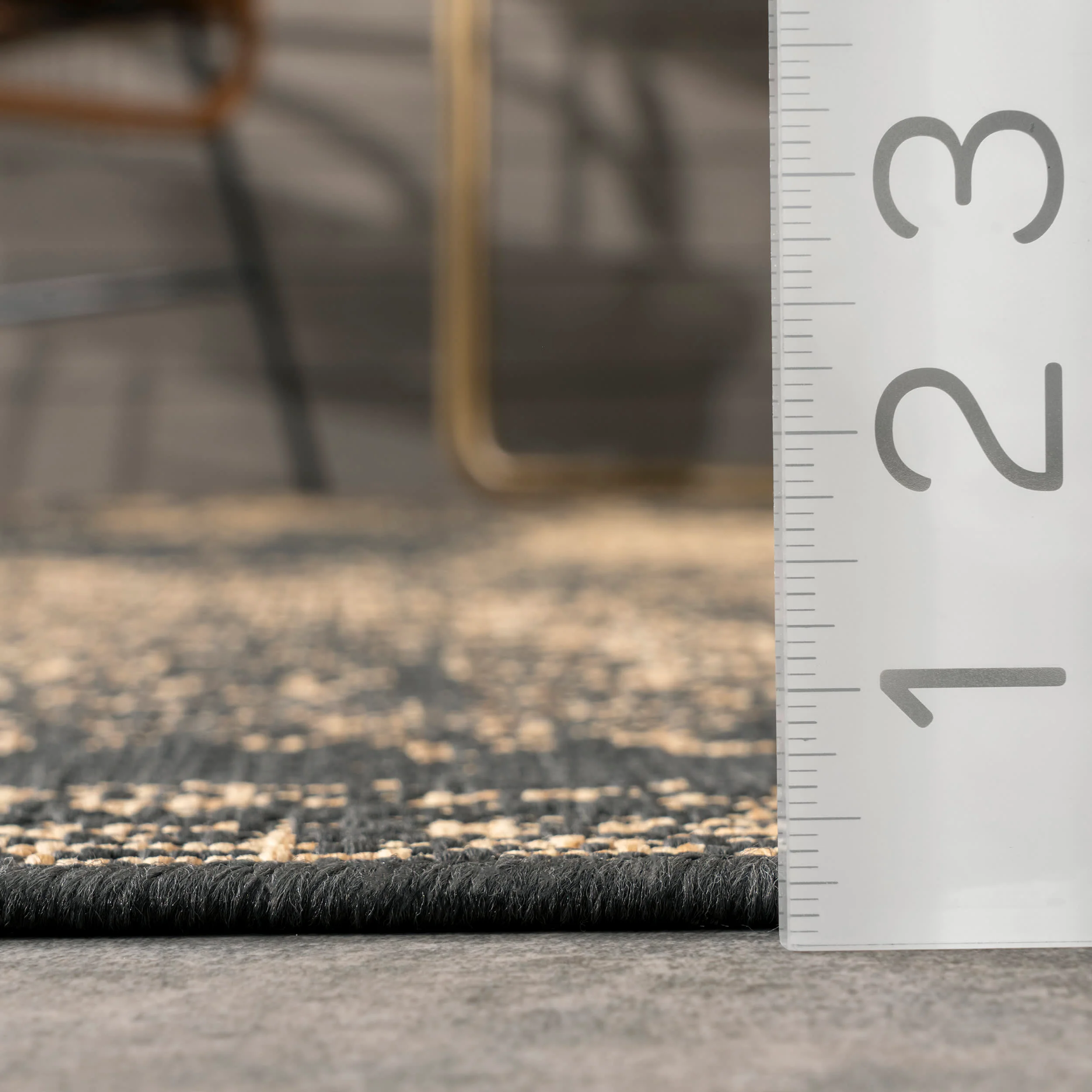 Abstract Indoor/Outdoor Rug | Charcoal - Image 5
