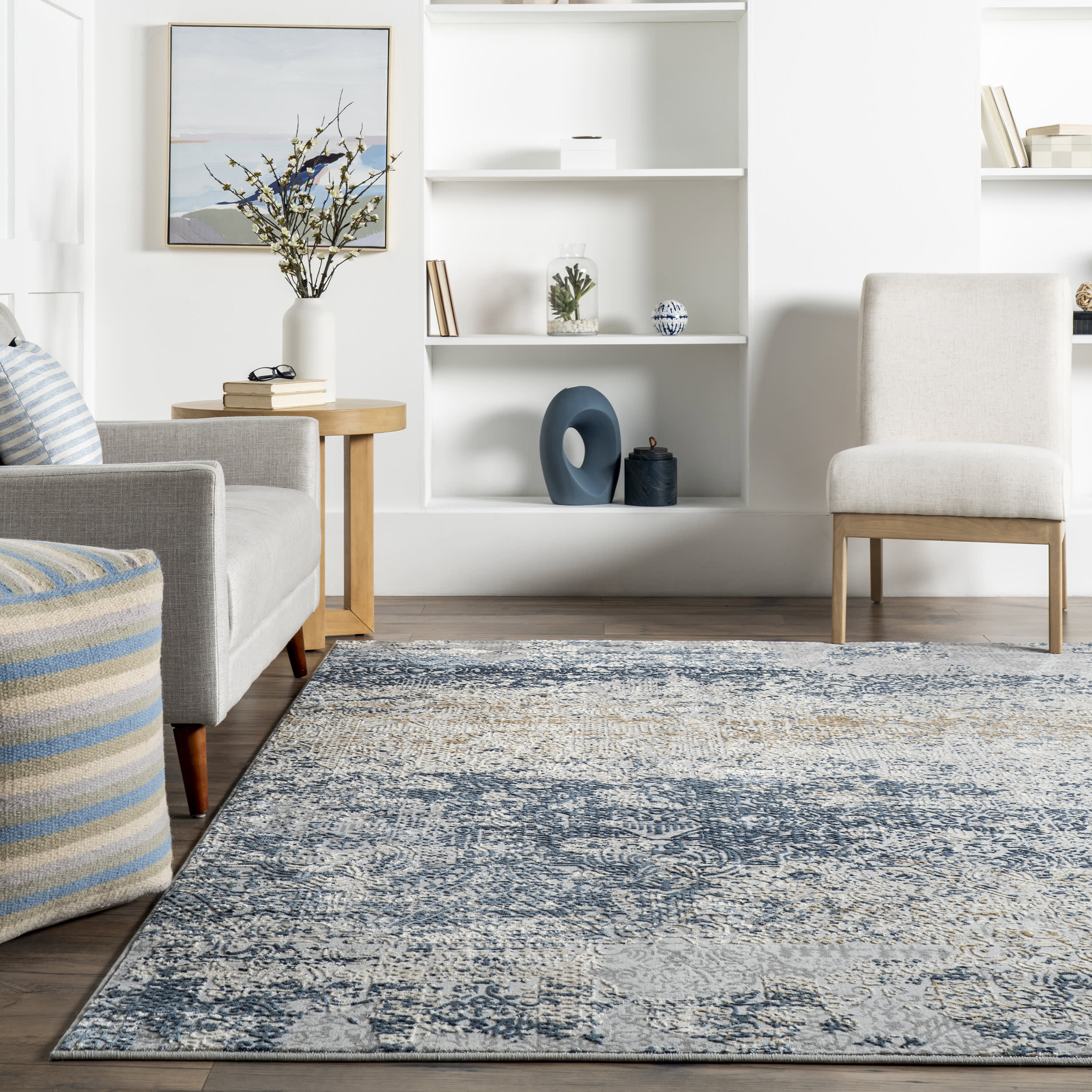 Abstract Jungle Rug | Blue - Image 4