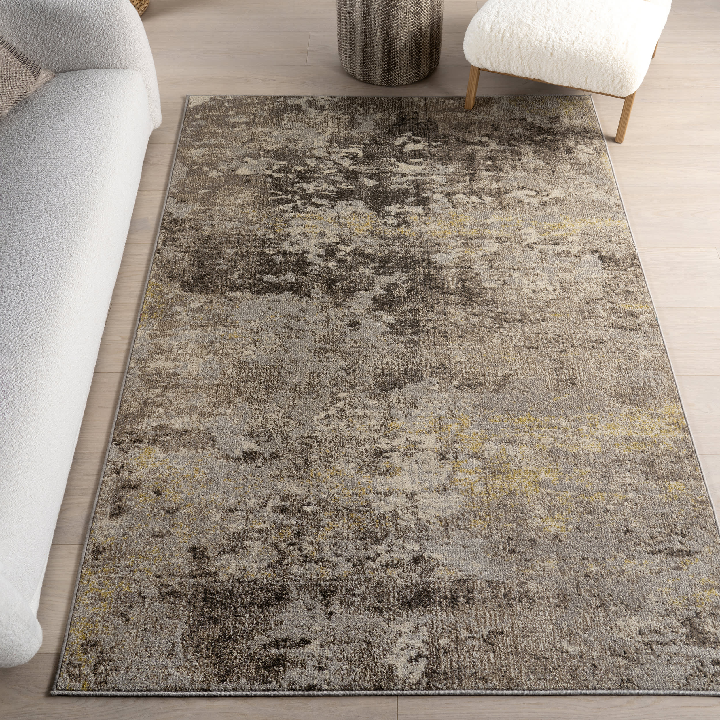 Abstract Nebula Rug | Beige - Image 2