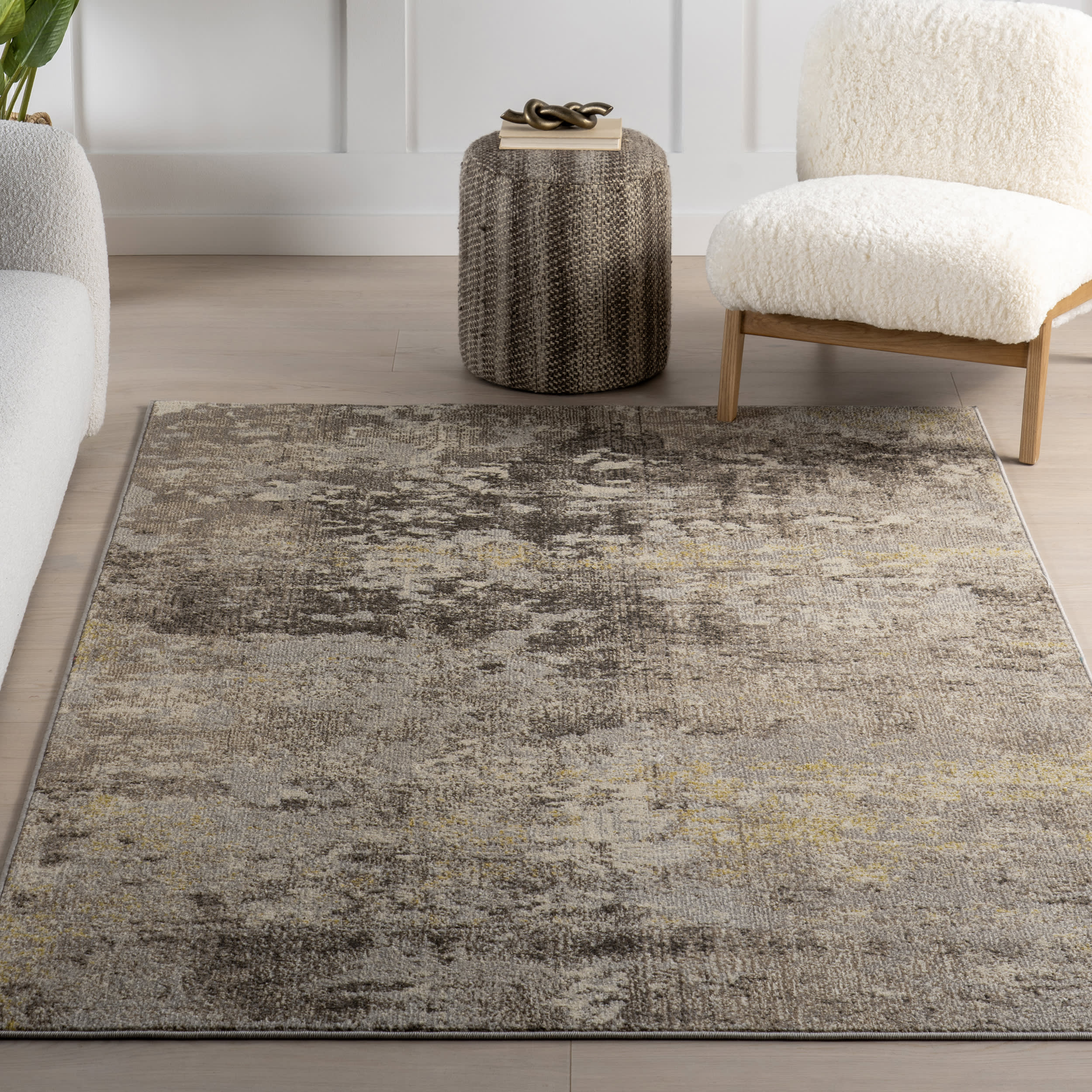 Abstract Nebula Rug | Beige - Image 5