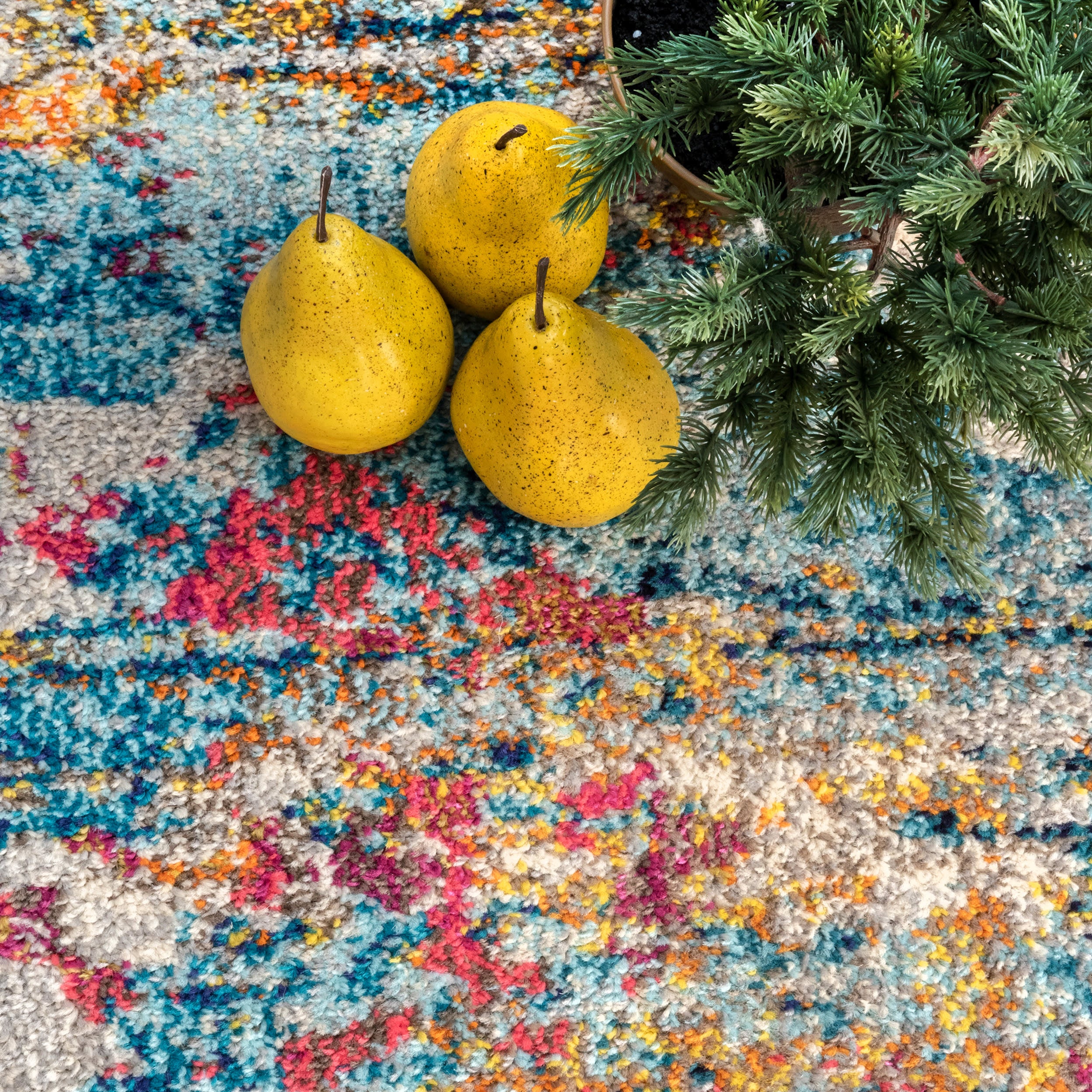 Abstract Nebula Rug | Multicolor - Image 6