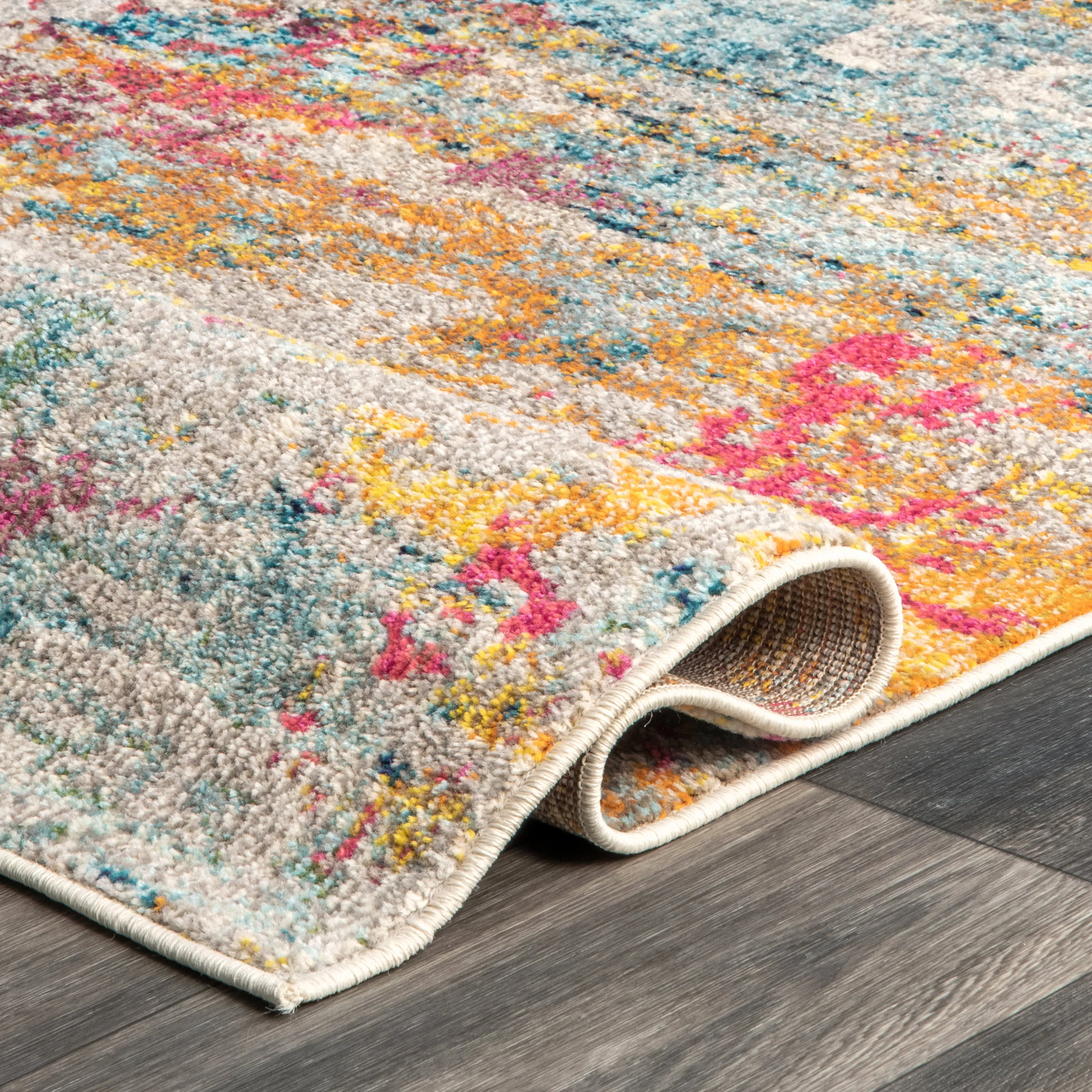 Abstract Nebula Rug | Multicolor - Image 7