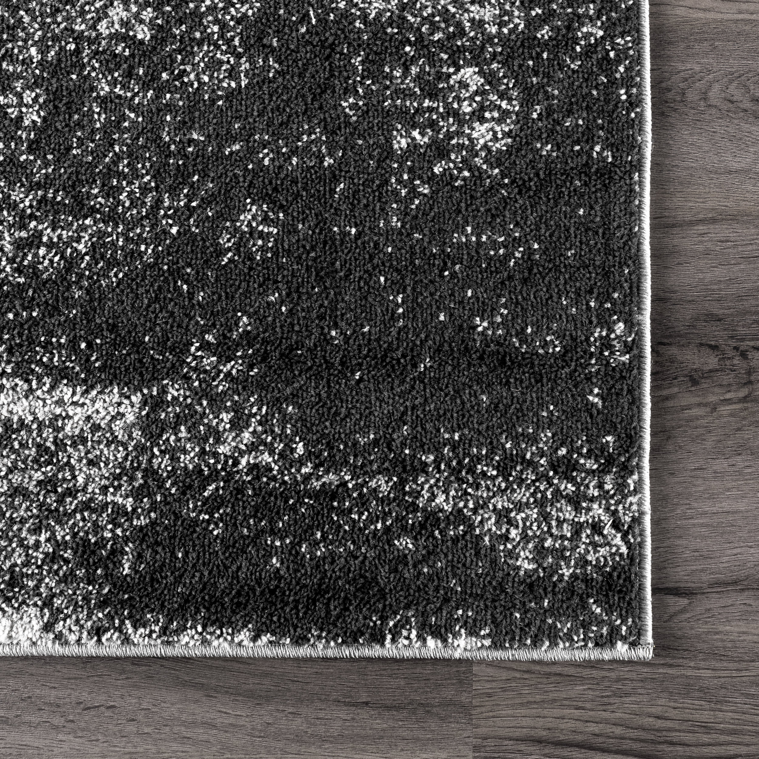 Abstract Rainfall Rug | Black - Image 3