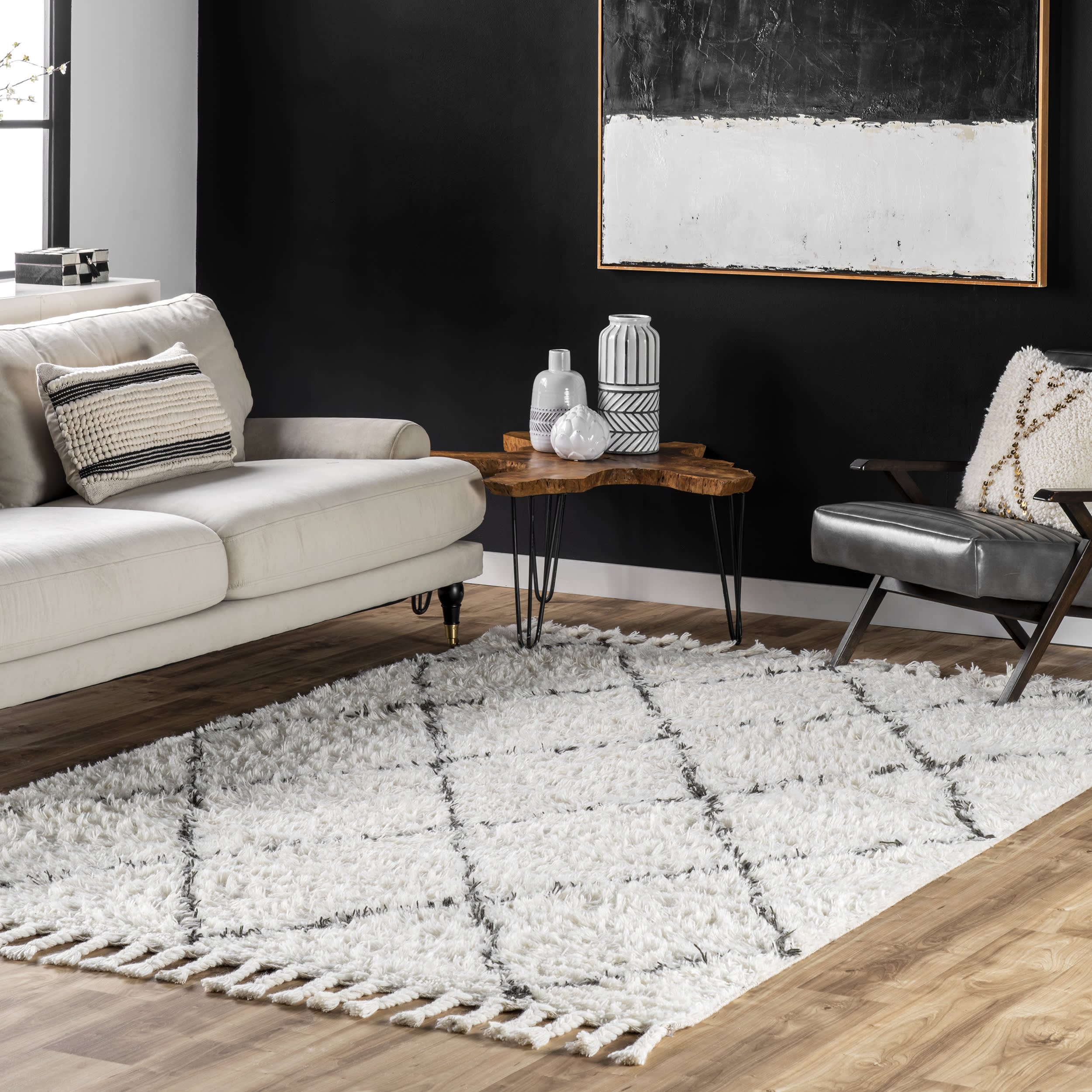 Adair Shag Rug | Natural - Image 2