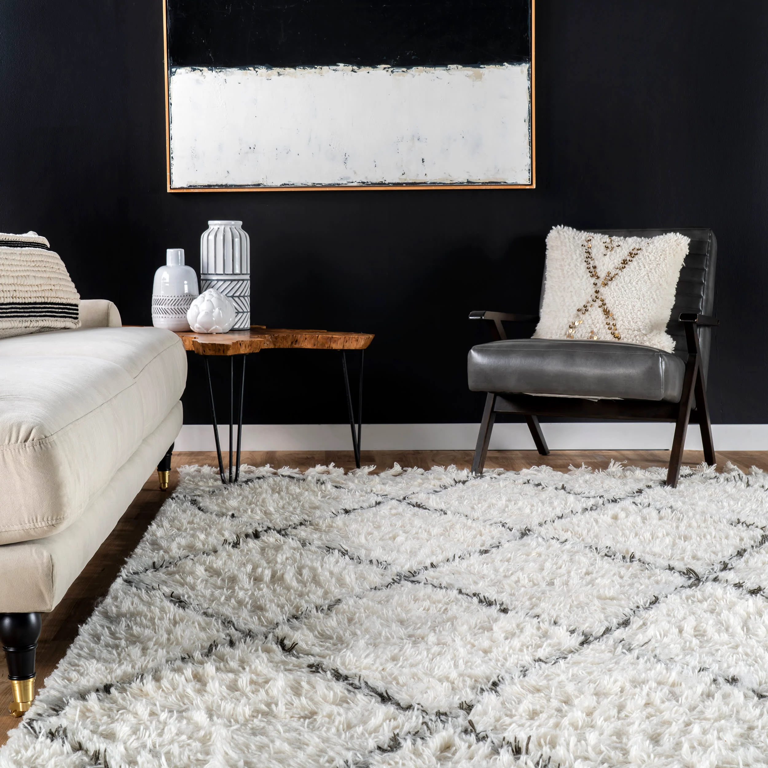 Adair Shag Rug | Natural - Image 4