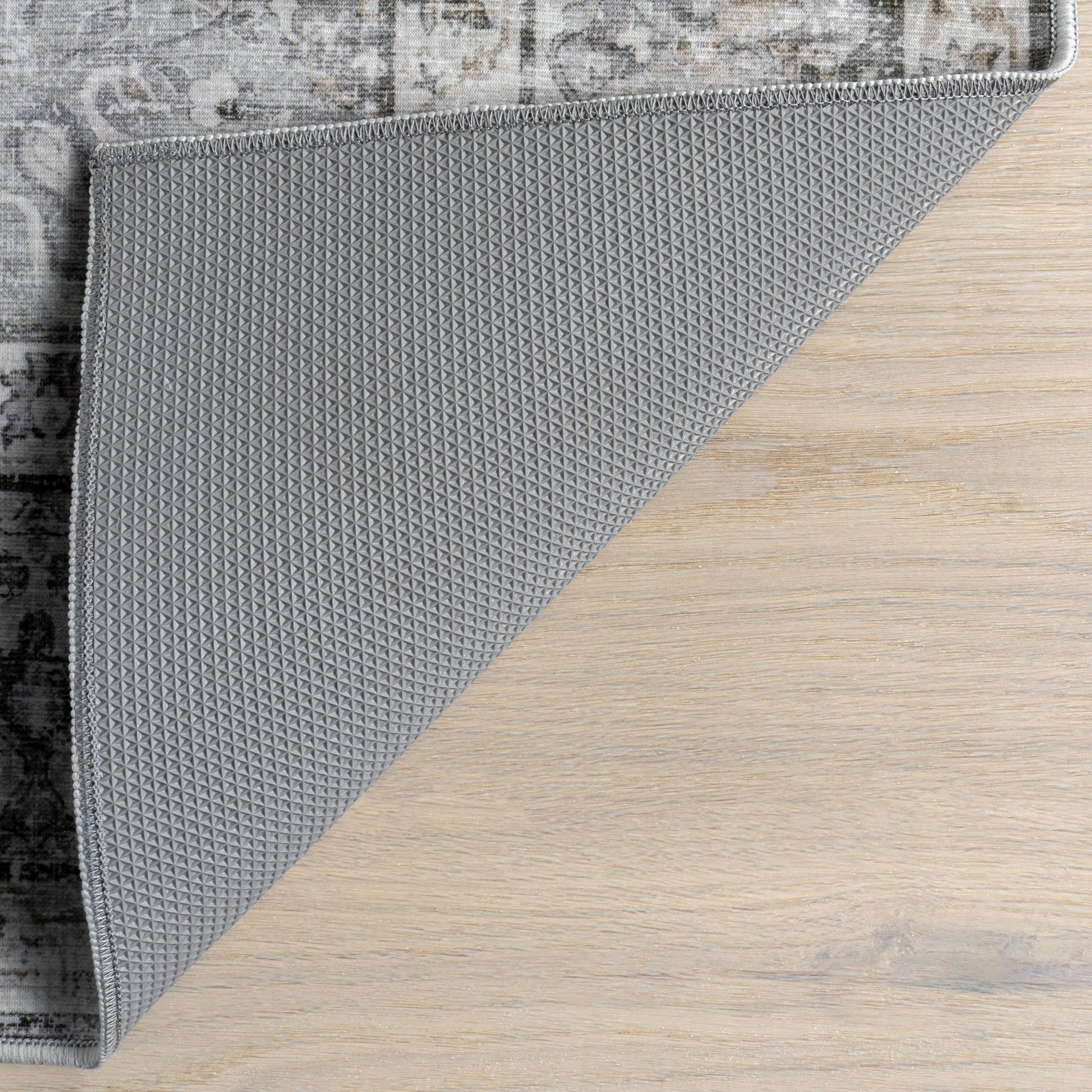 Adams Medallion Washable Rug | Grey - Image 7