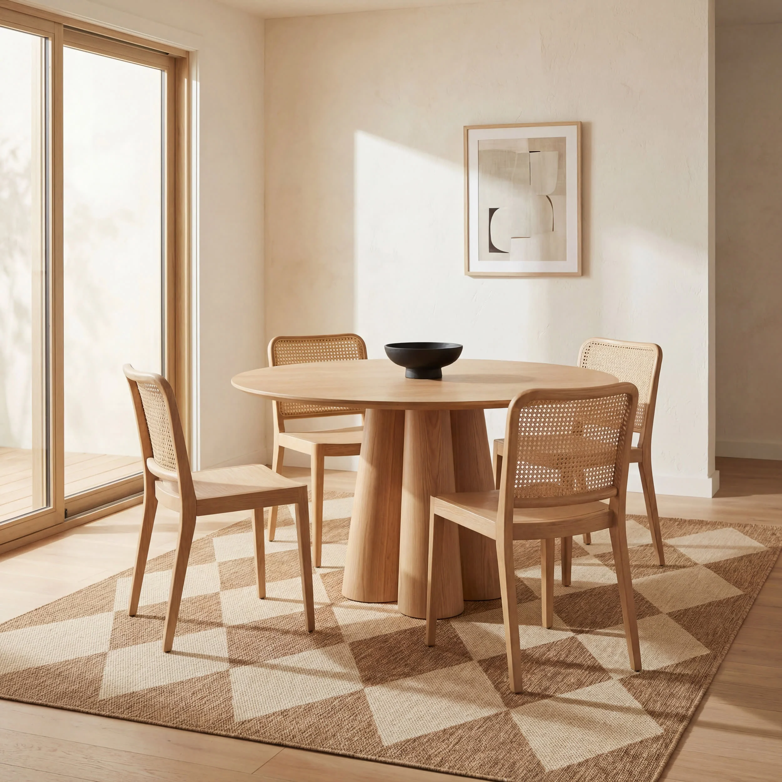 Adelaide Harlequin Indoor/Outdoor Rug | Brown - Image 6
