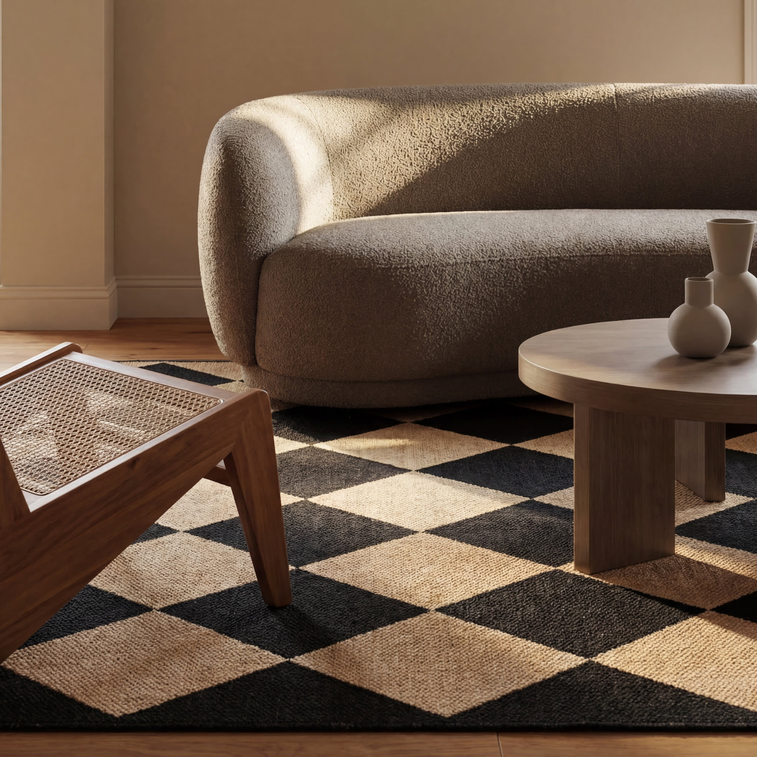 Adelaide Harlequin Indoor/Outdoor Rug | Dark Grey - Image 4