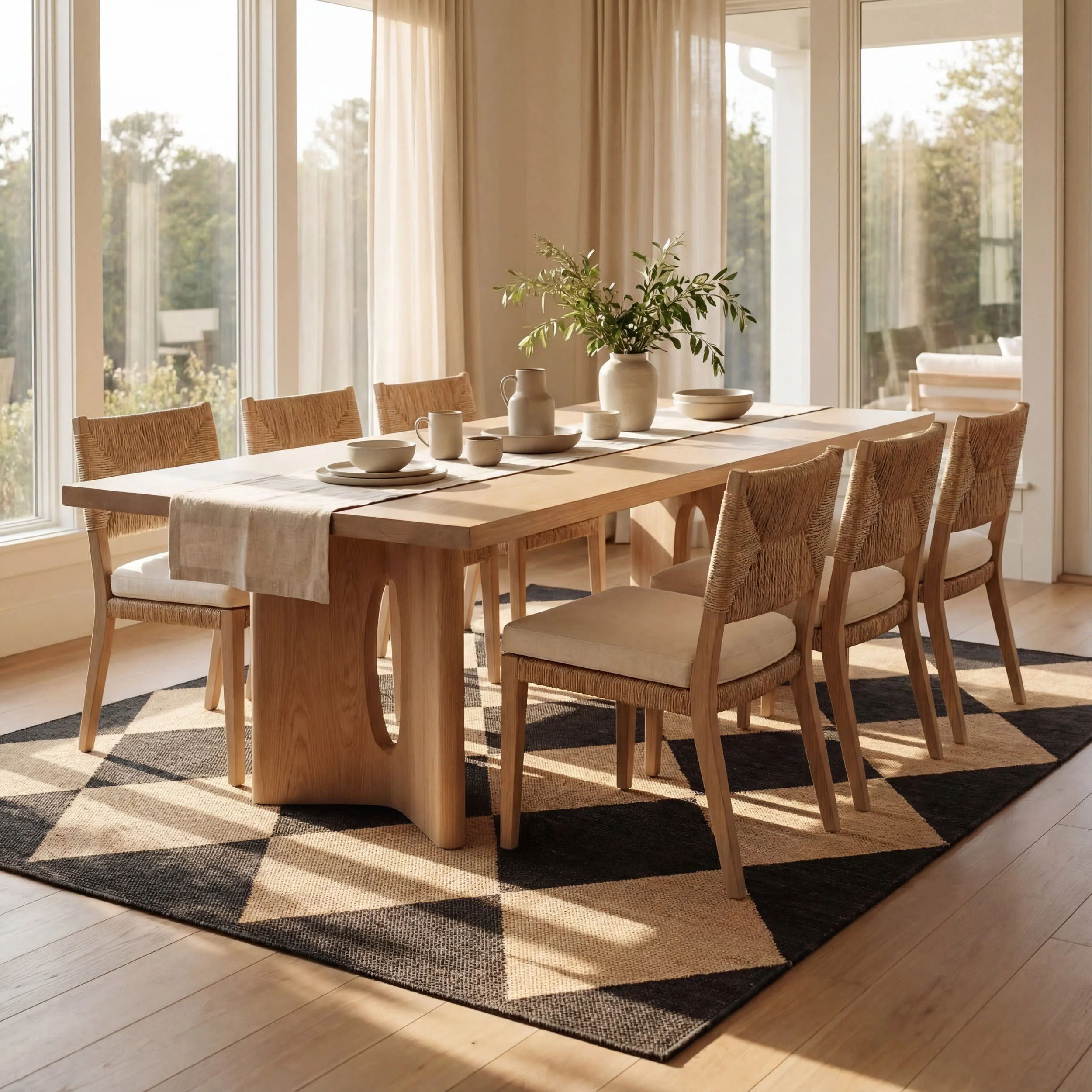 Adelaide Harlequin Indoor/Outdoor Rug | Dark Grey - Image 8