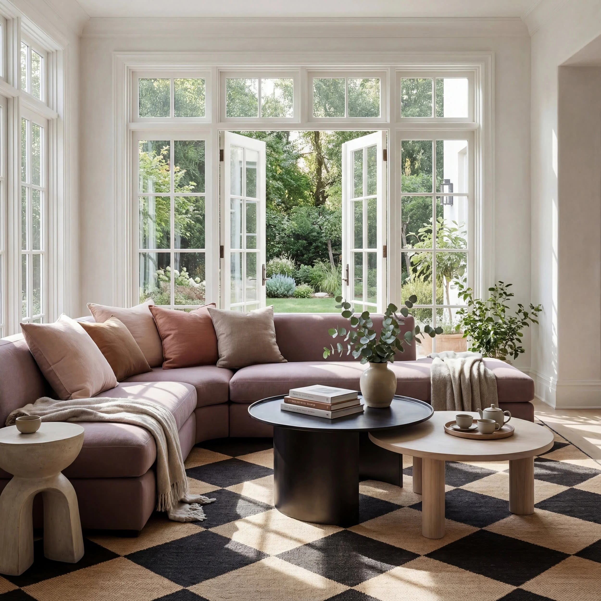 Adelaide Harlequin Indoor/Outdoor Rug | Dark Grey - Image 9