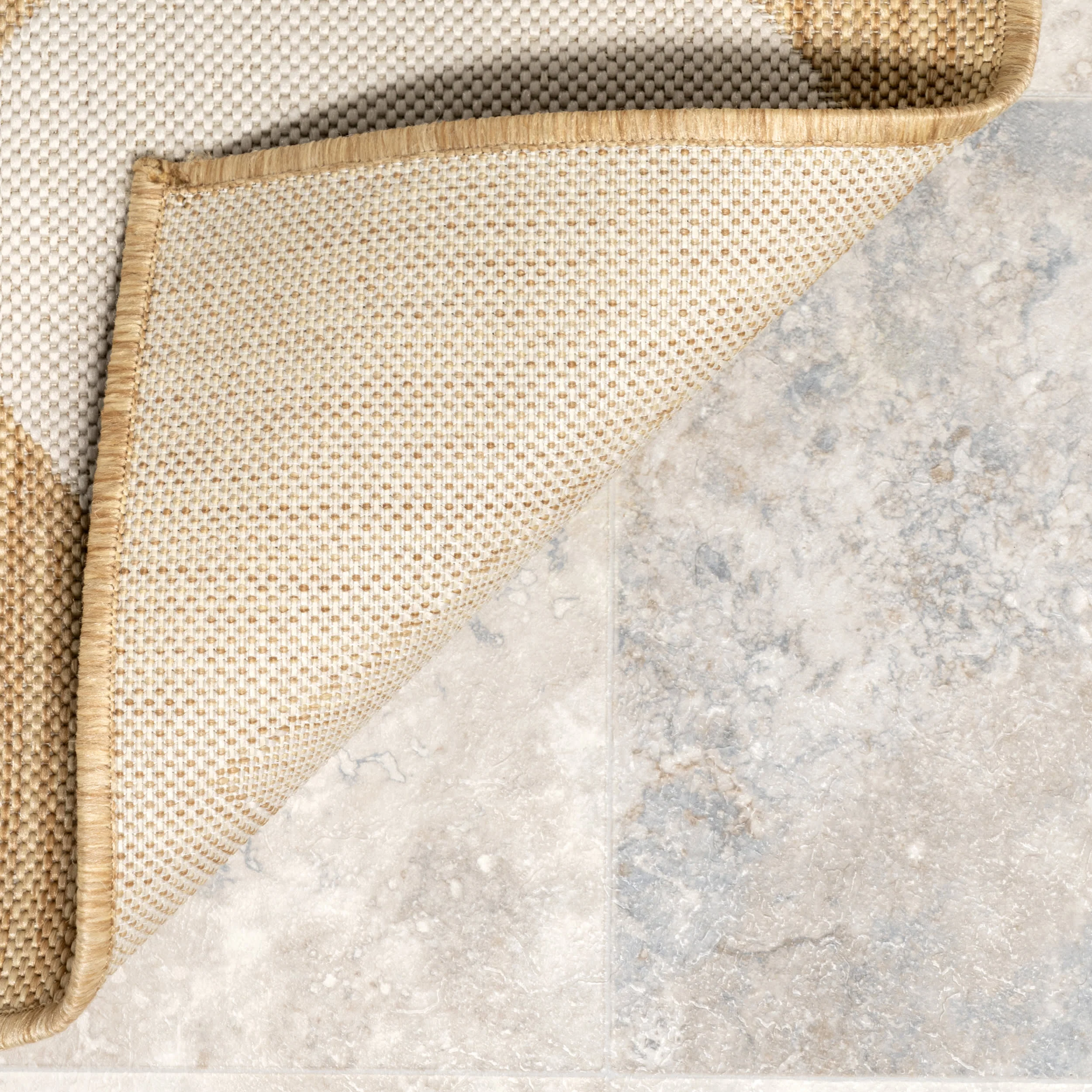Adelaide Harlequin Indoor/Outdoor Rug | Tan - Image 7