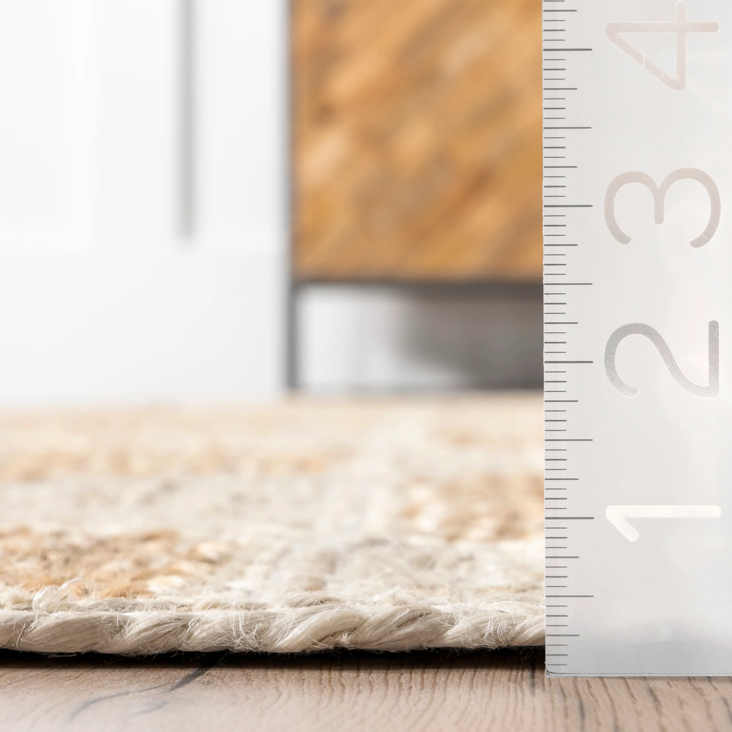 Adhara Jute Honeycomb Rug | Ivory - Image 5