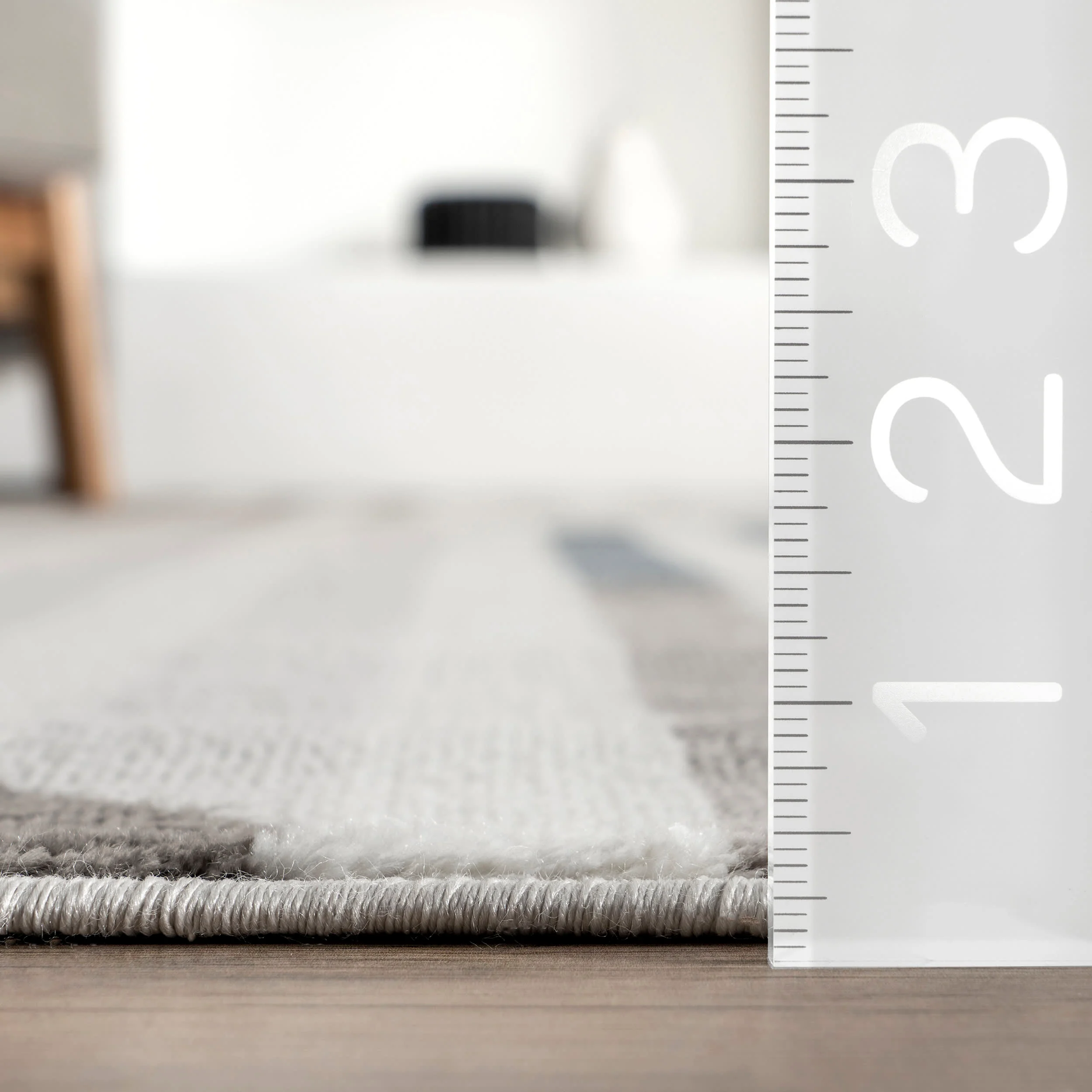 Adina Vintage Striped Rug | Light Grey - Image 5