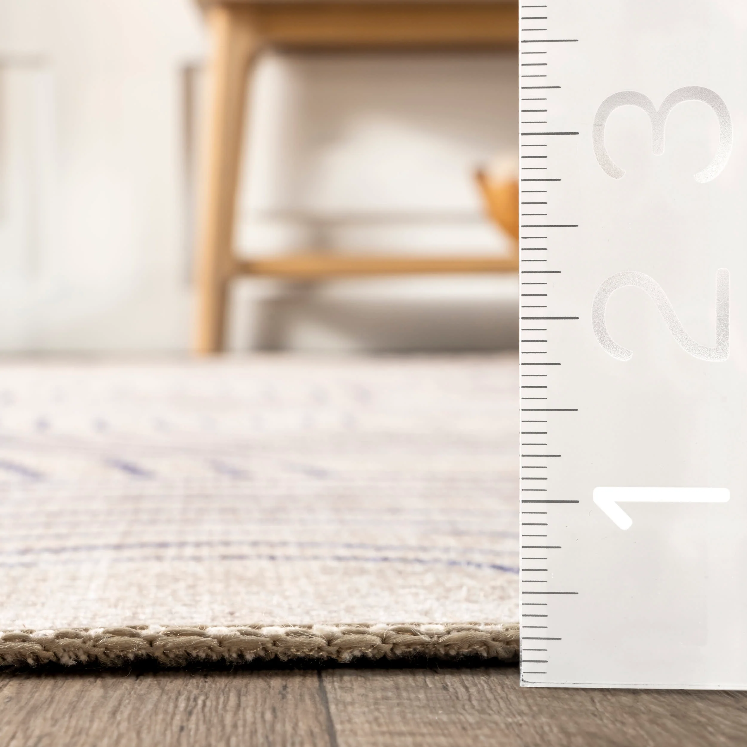 Adira Reversible Washable Rug | Beige And Navy - Image 6